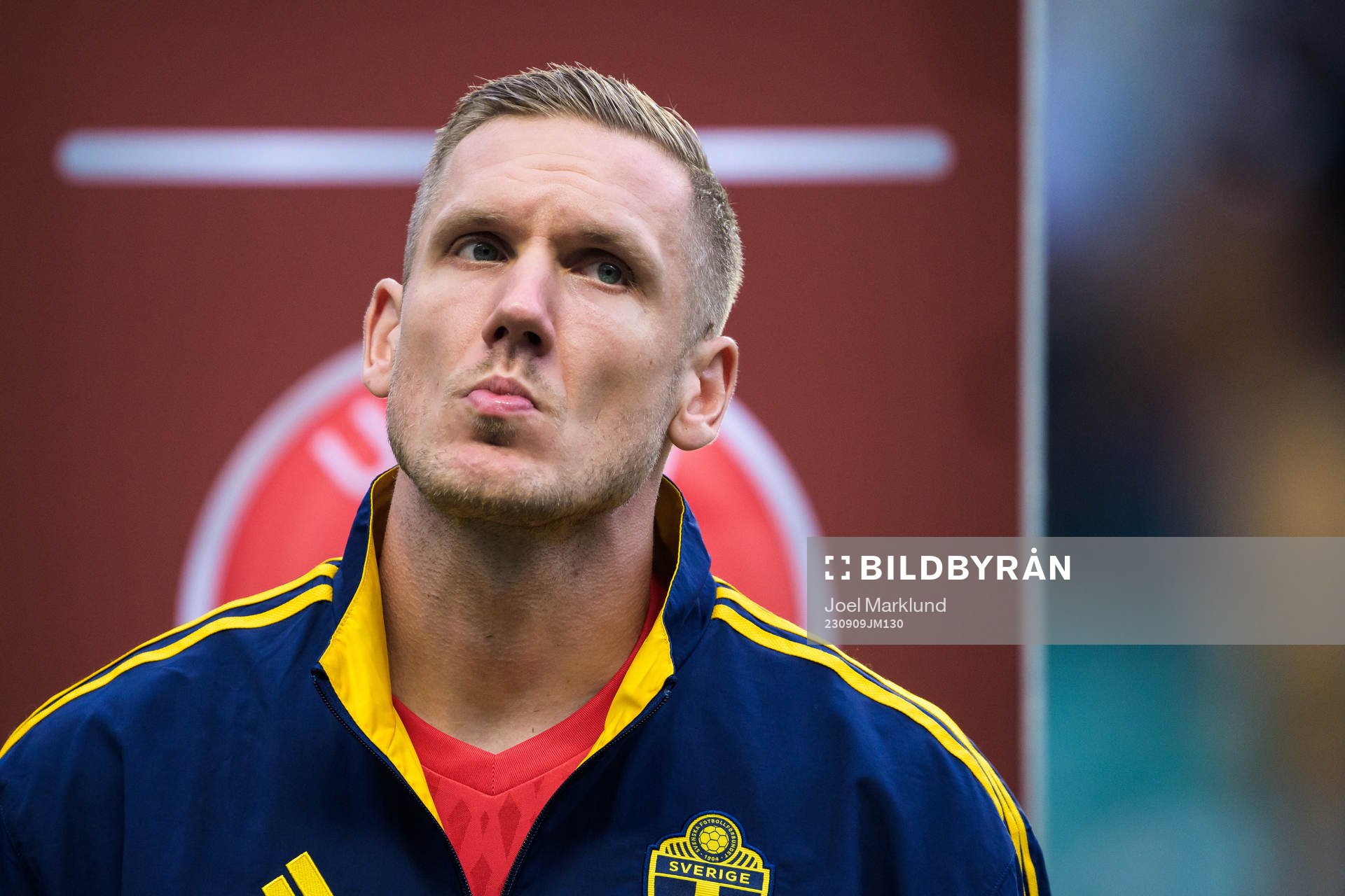 Goalkeeper Robin Olsen of Sweden