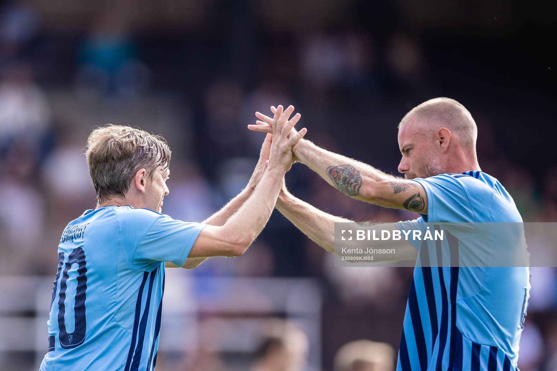 Djurgårdens Jesper Blomqvist och Fredrik Stenman