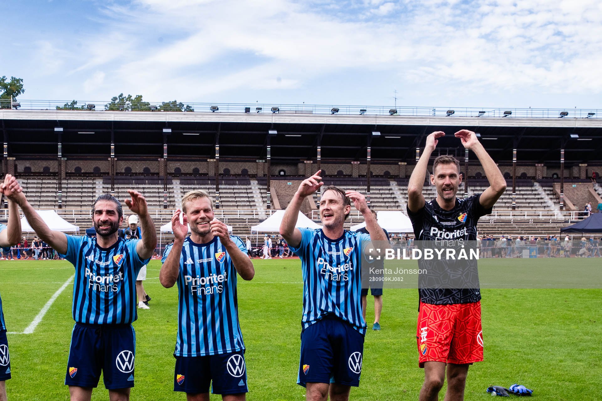 Djurgårdens Johan Arneng, Andreas Johansson och målvakt