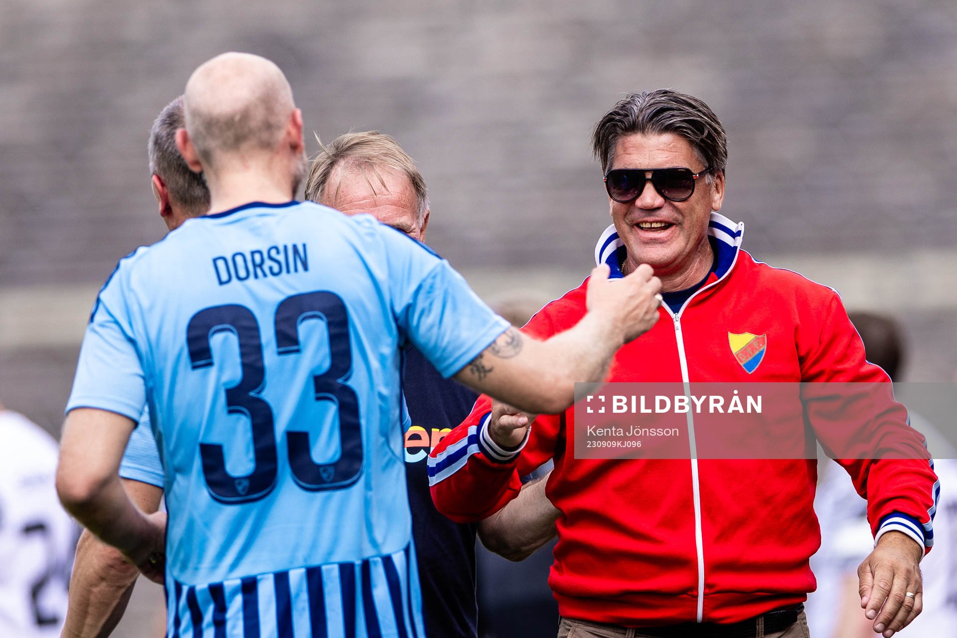 Djurgårdens sportchef Bosse Andersson jublar