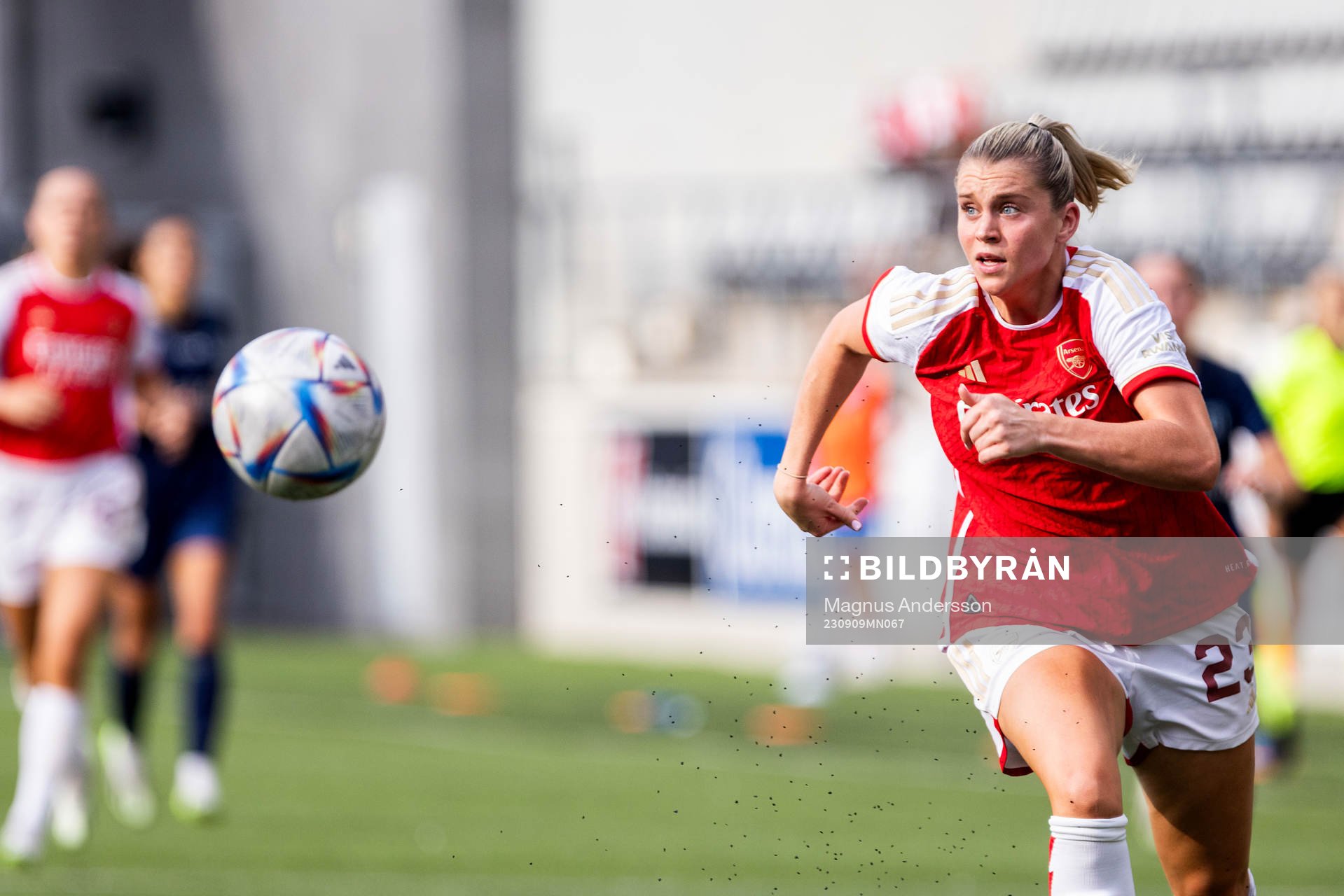 Alessia Russo of Arsenal during the UEFA Women's Champions League football match between Arsenal and Paris FC on September 9, 2023 in Linköping.