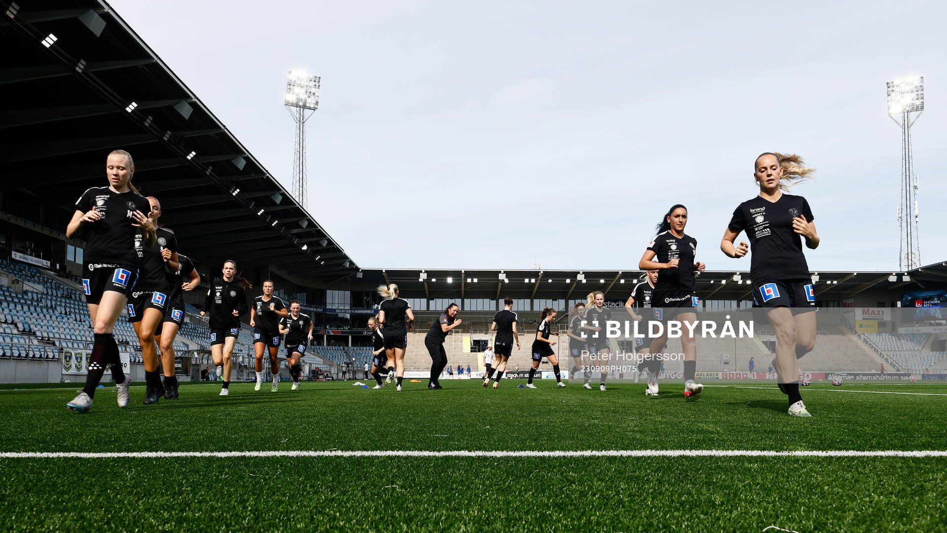 Uppsalas spelare värmer upp