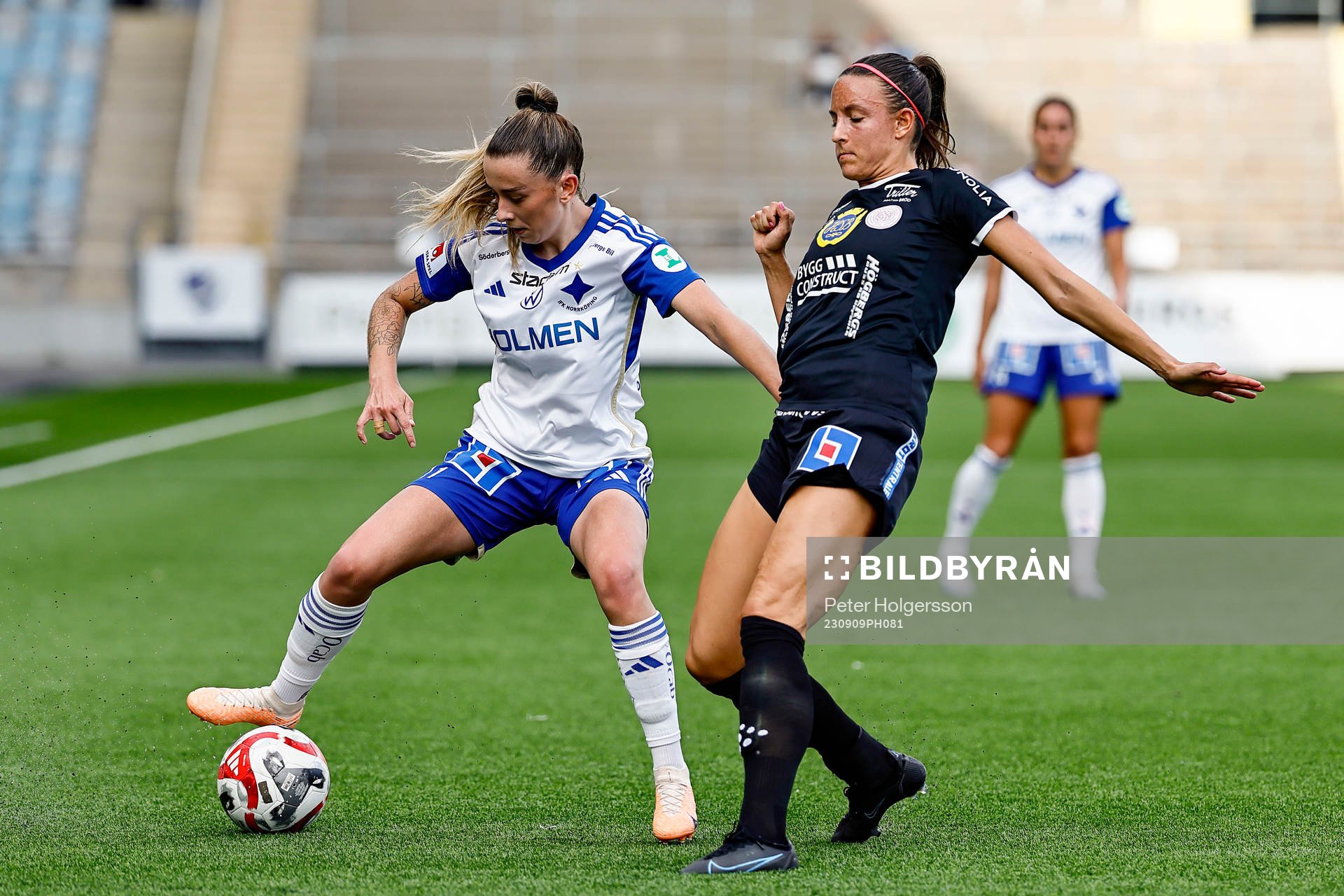 IFK Norrköpings Lisa Johansson och IK Uppsalas Taryn Ries