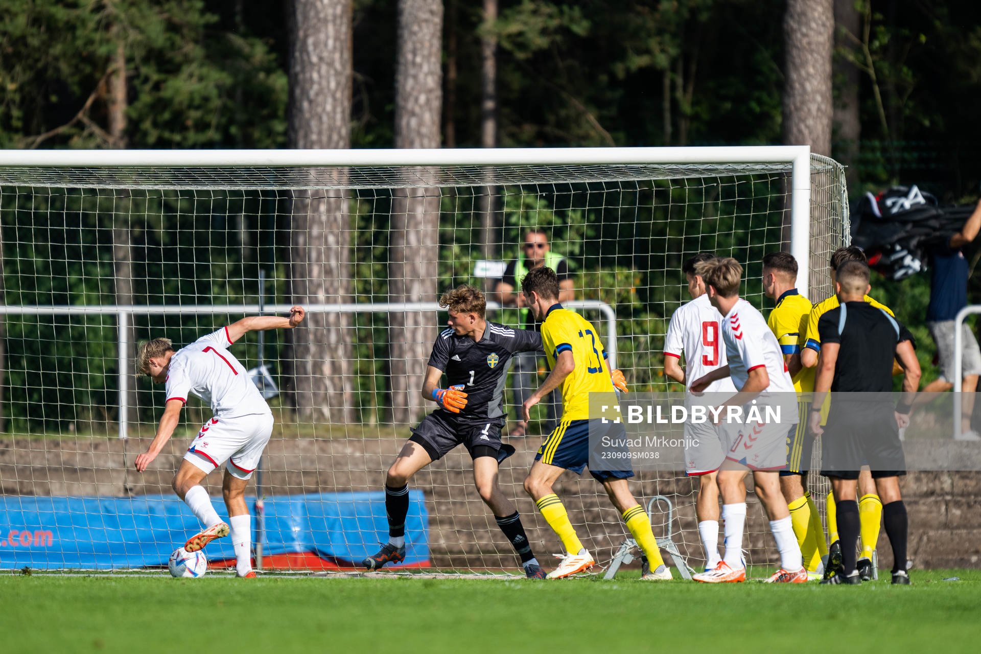 Victor Froholdt of Denmark scores 1-3