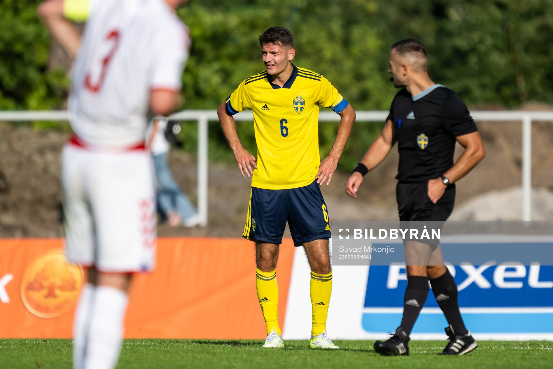 Allen Smajic of Sweden looks dejected