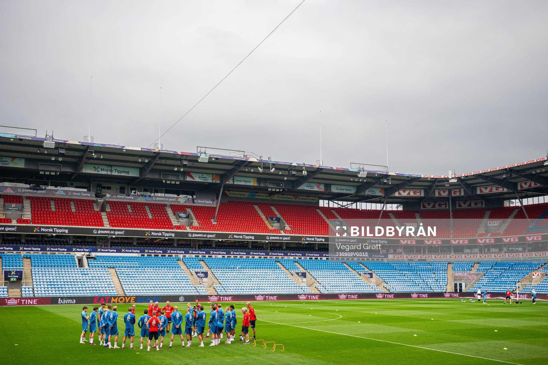 Players and staff of the Norwegian national football team