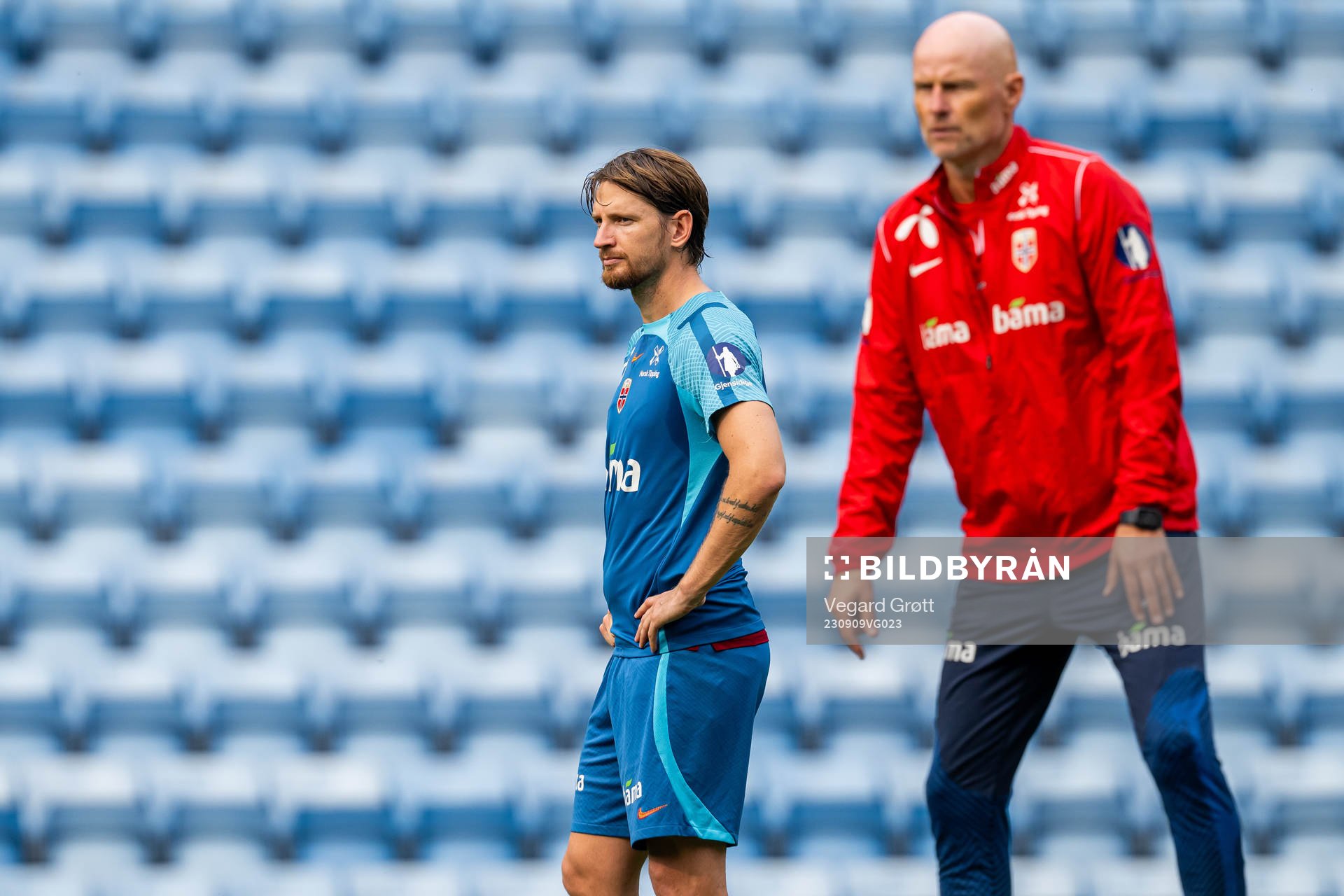 Stefan Strandberg and Ståle Solbakken, head coach of the
