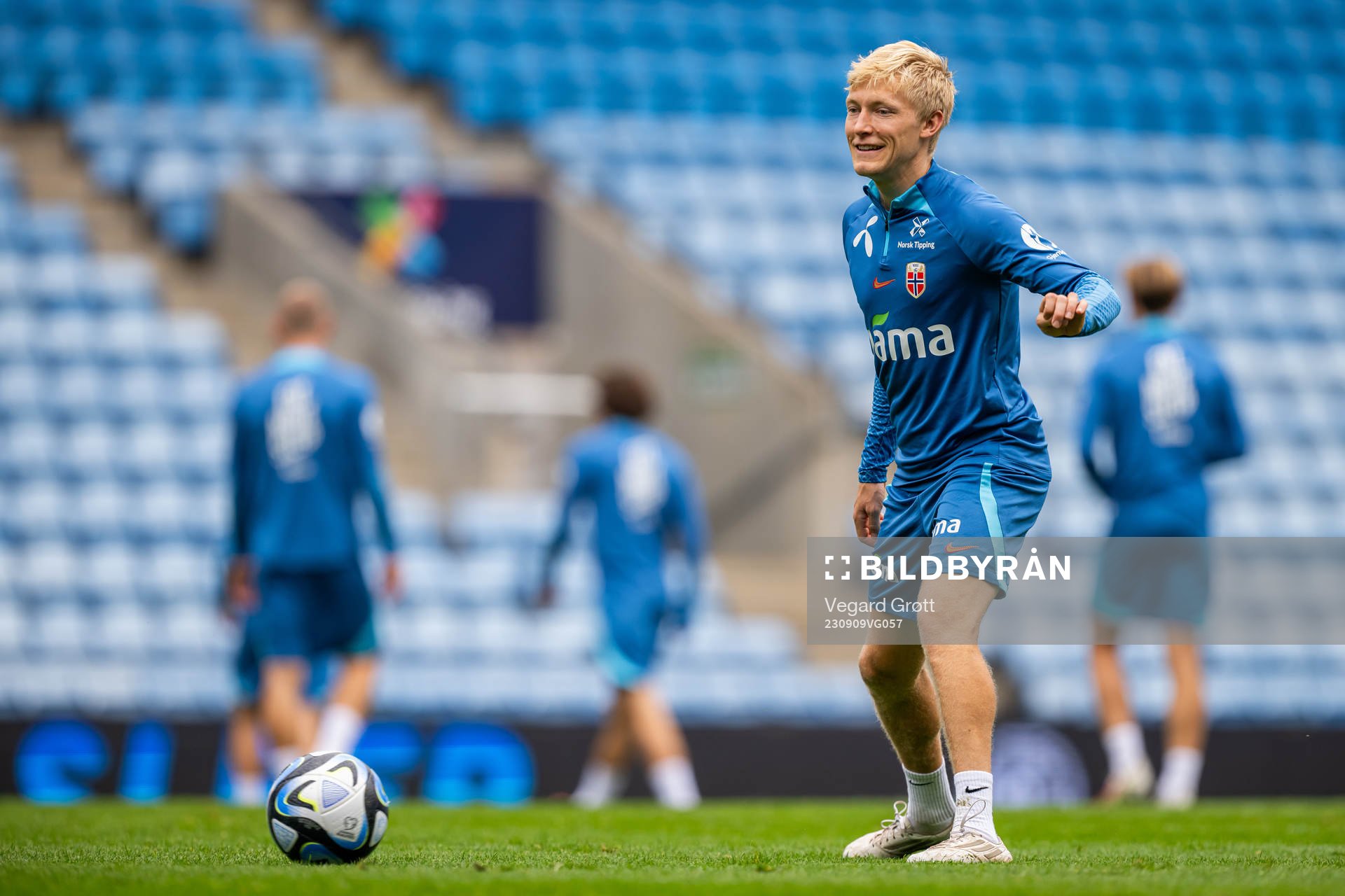 Birger Meling of the Norwegian national football team