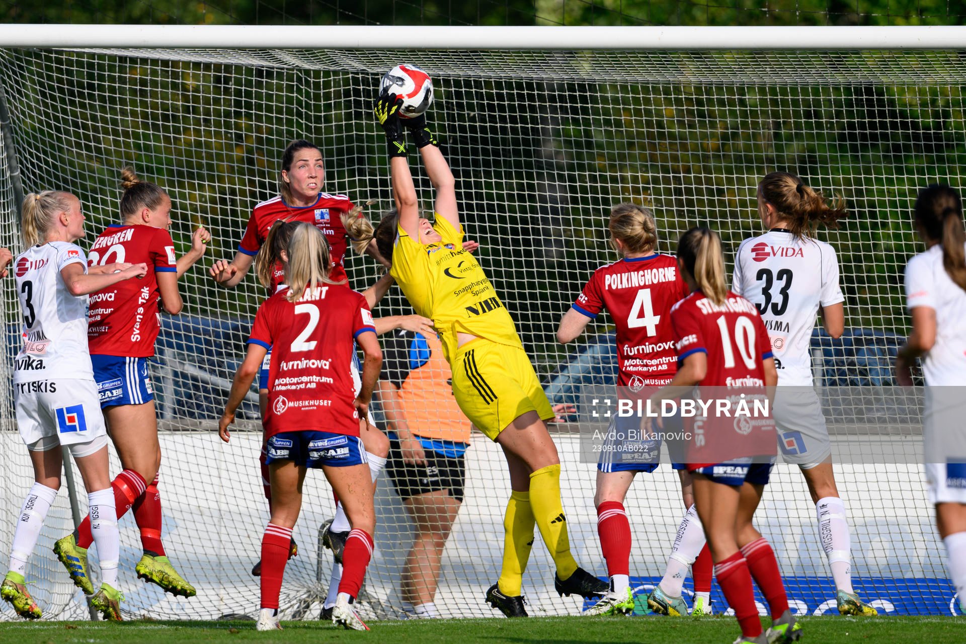 Vittsjös målvakt Elaine Margret Burdett