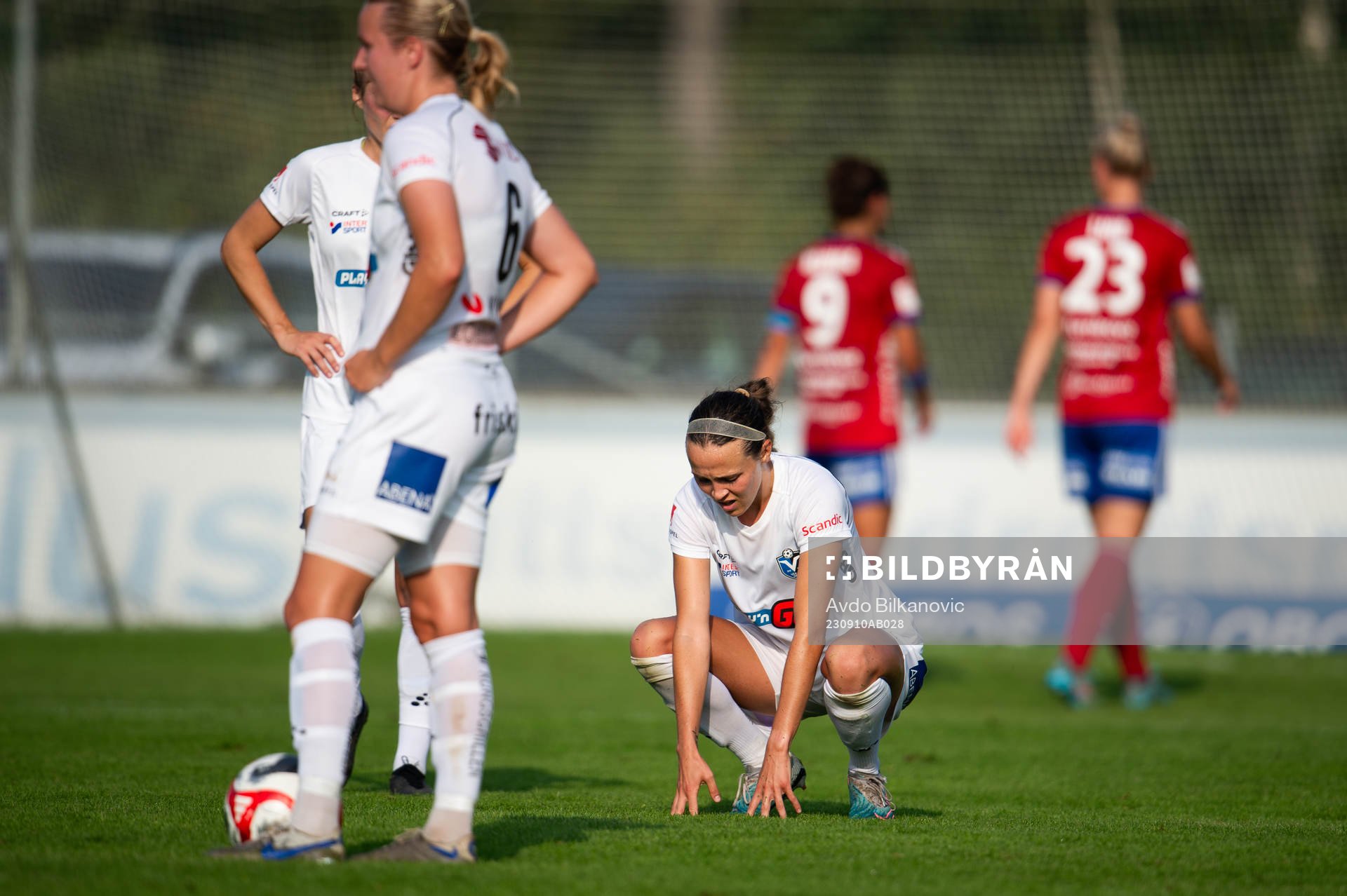 Växjö DFFs Larkin Russel deppar