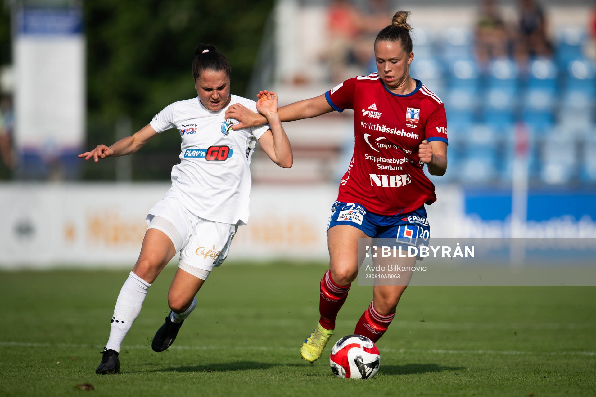 Vittsjös Hanna Ekengren och Växjö DFFs Heidi Elisabeth