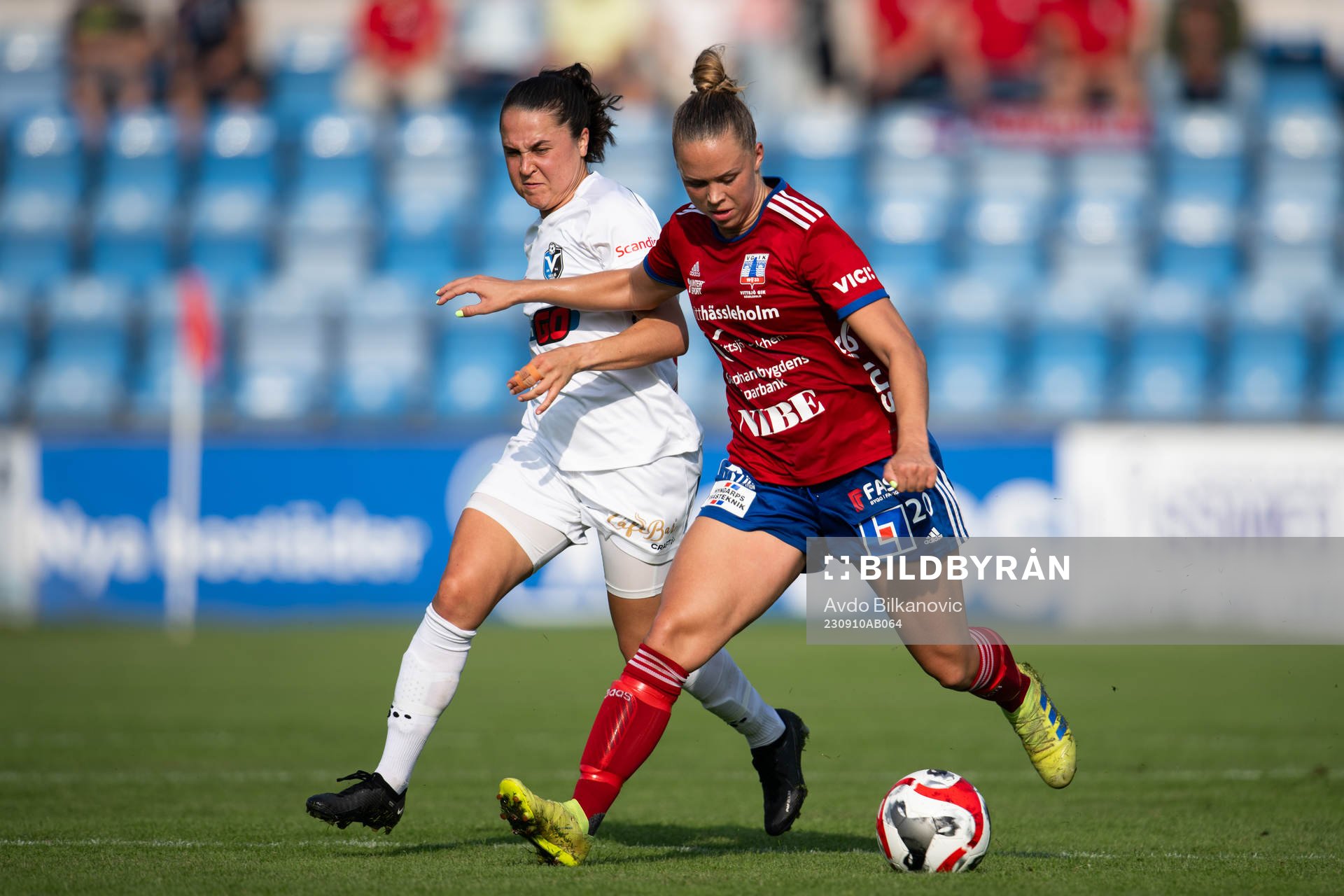 Vittsjös Hanna Ekengren och Växjö DFFs Heidi Elisabeth
