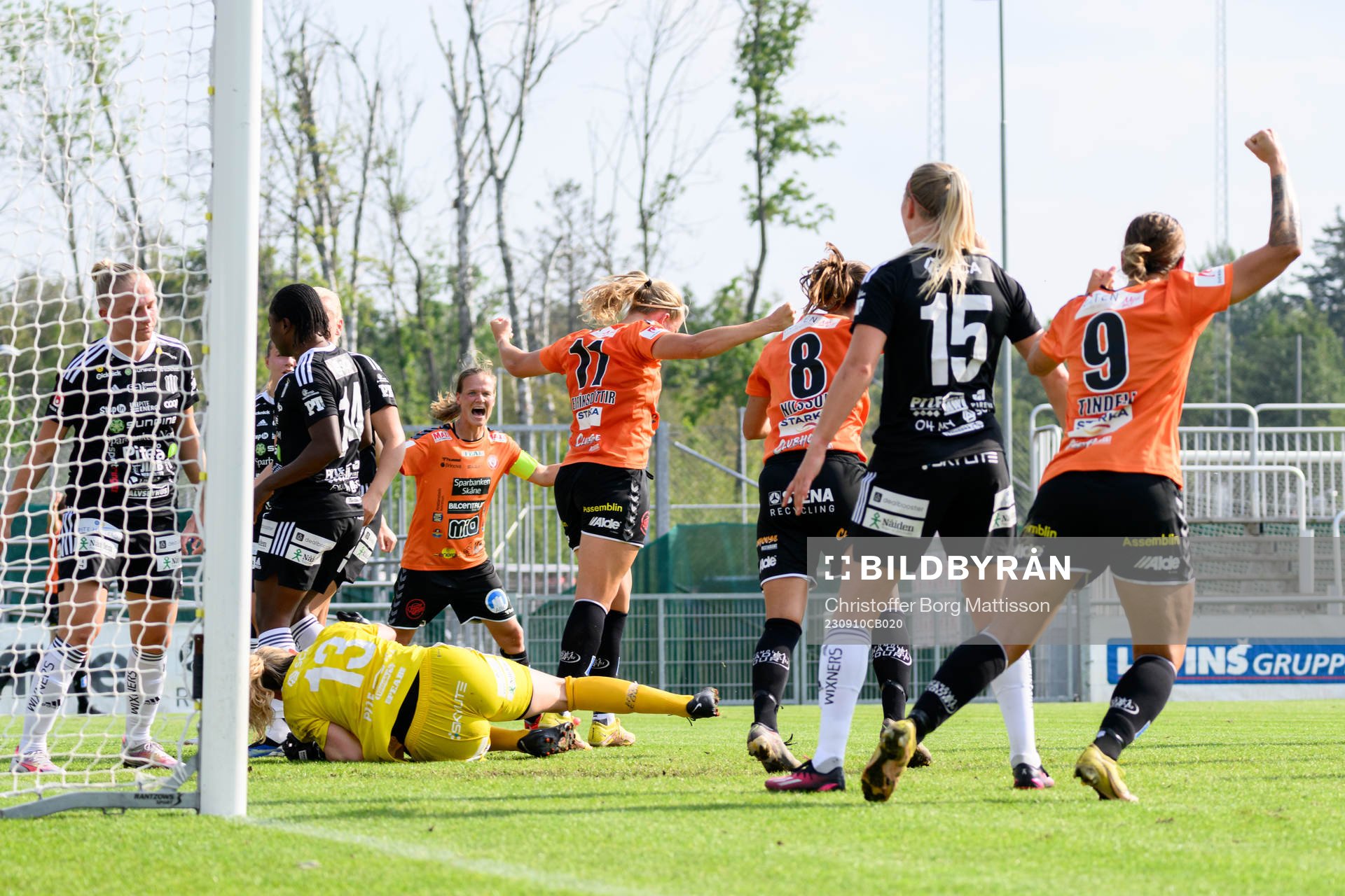 Kristianstads Hlin Eiriksdottir jublar