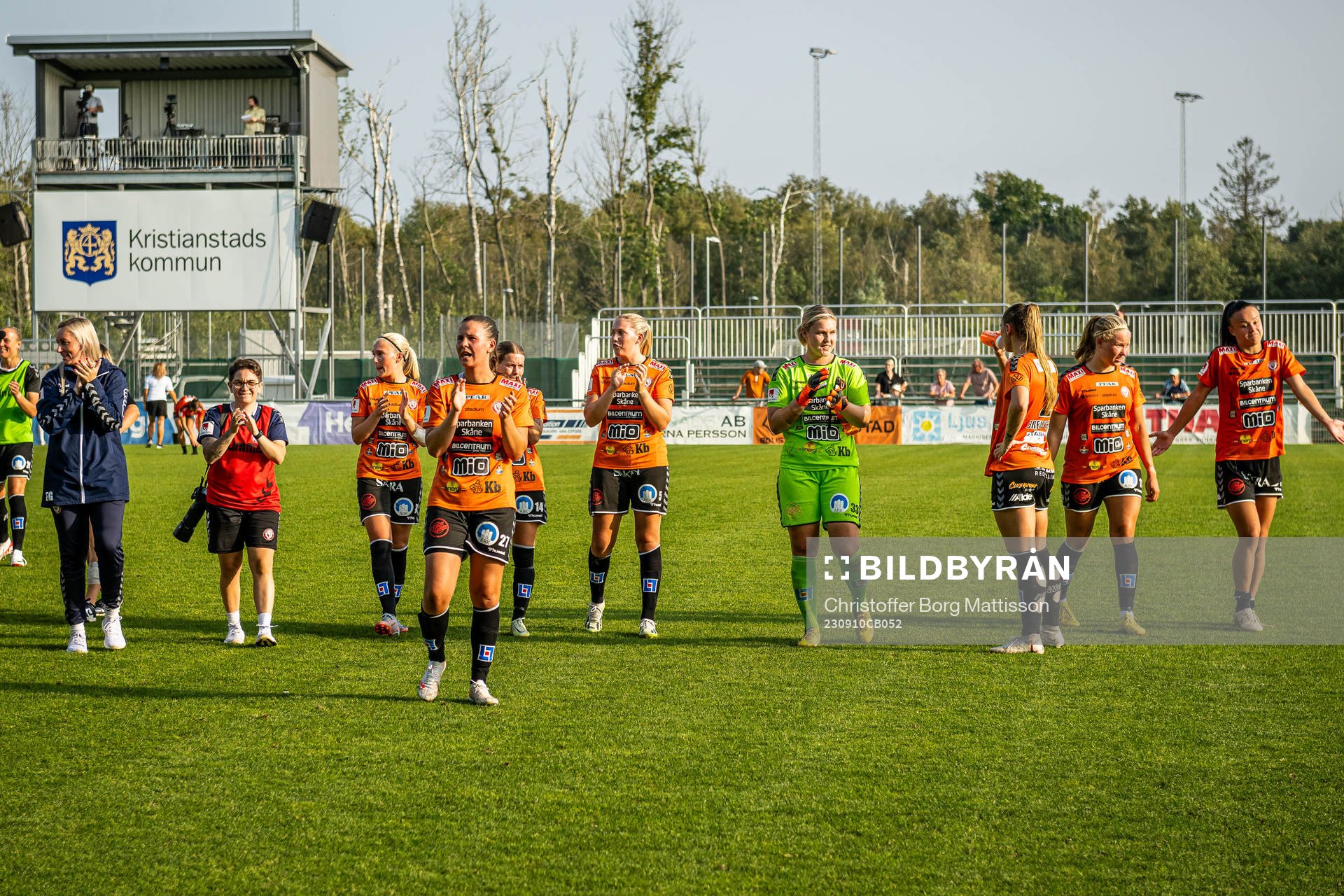 Kristianstads spelare jublar
