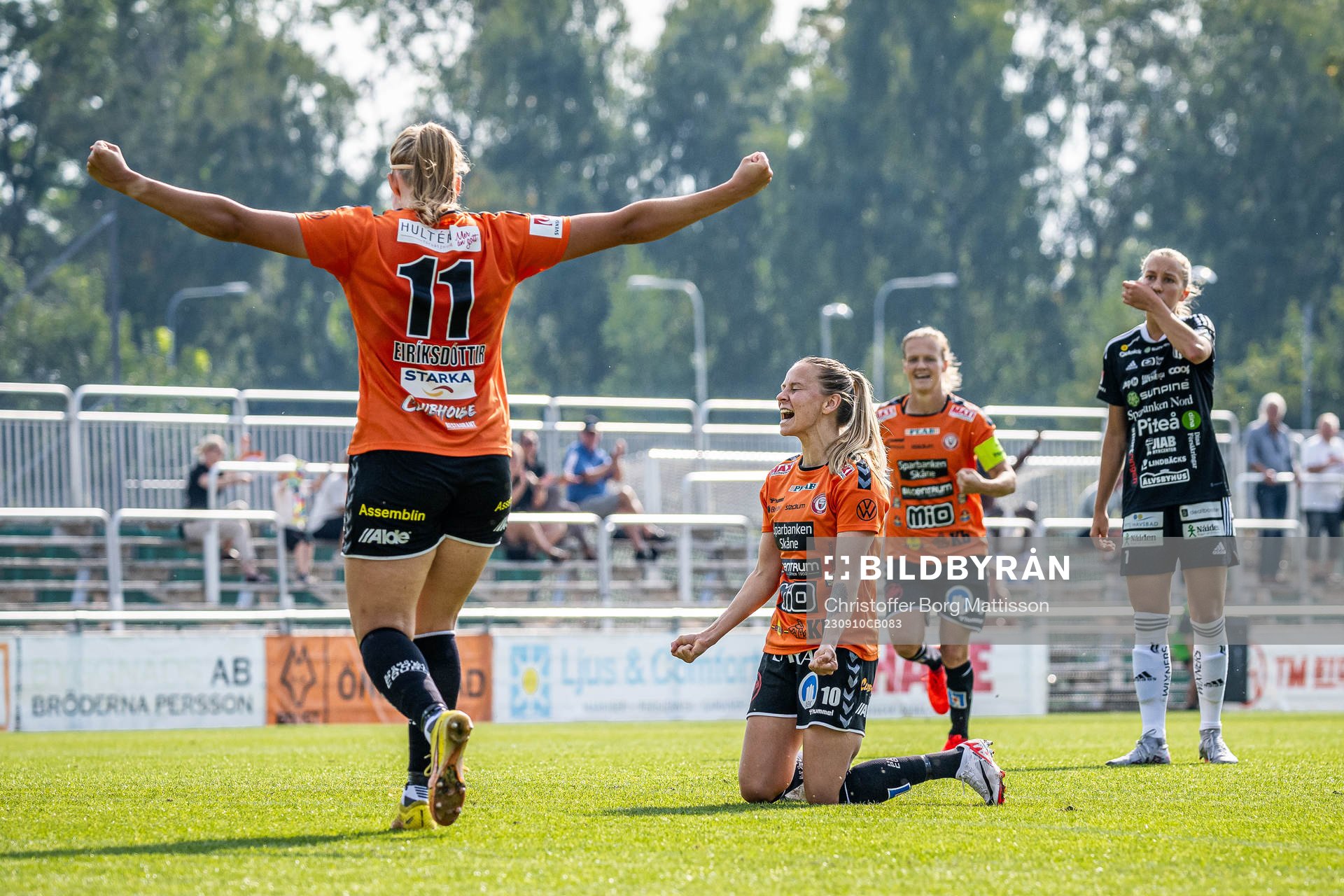 Kristianstads Emmi Alanen jublar
