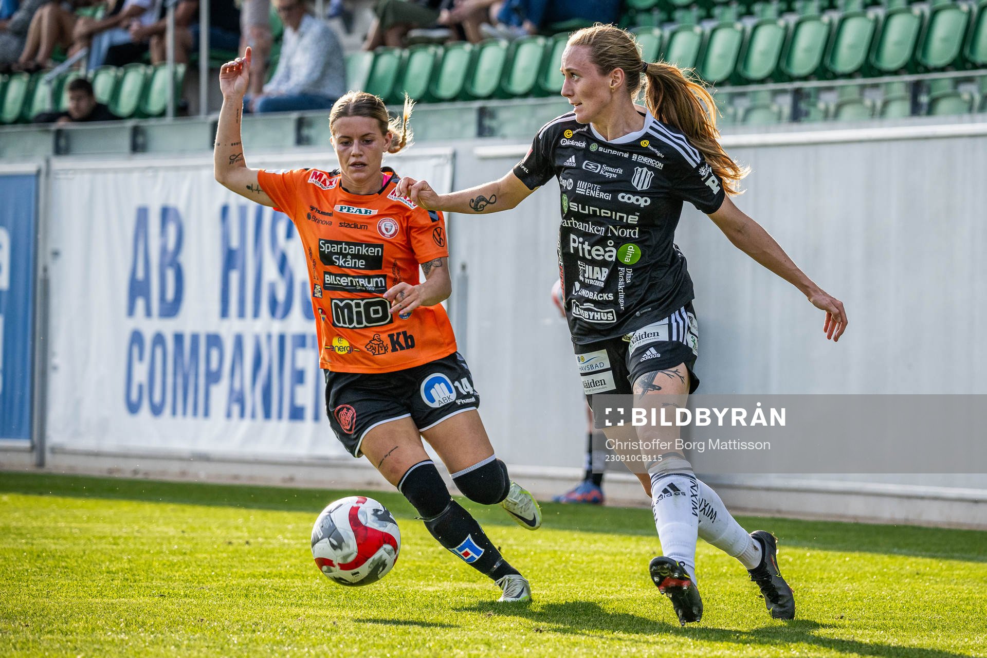 Kristianstads Tilda Persson och Piteås Ásla Johannesen