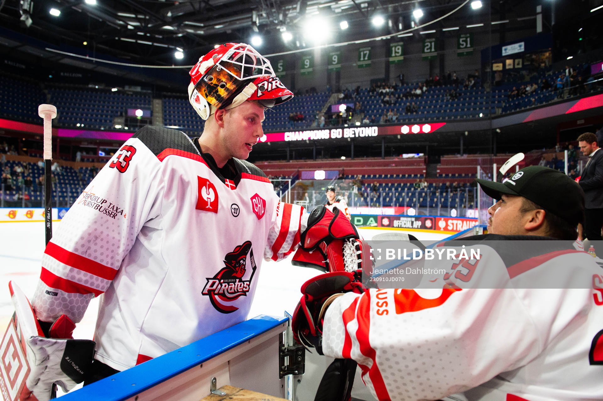 goaltender Albert Adamsen and goaltender George Sørensen