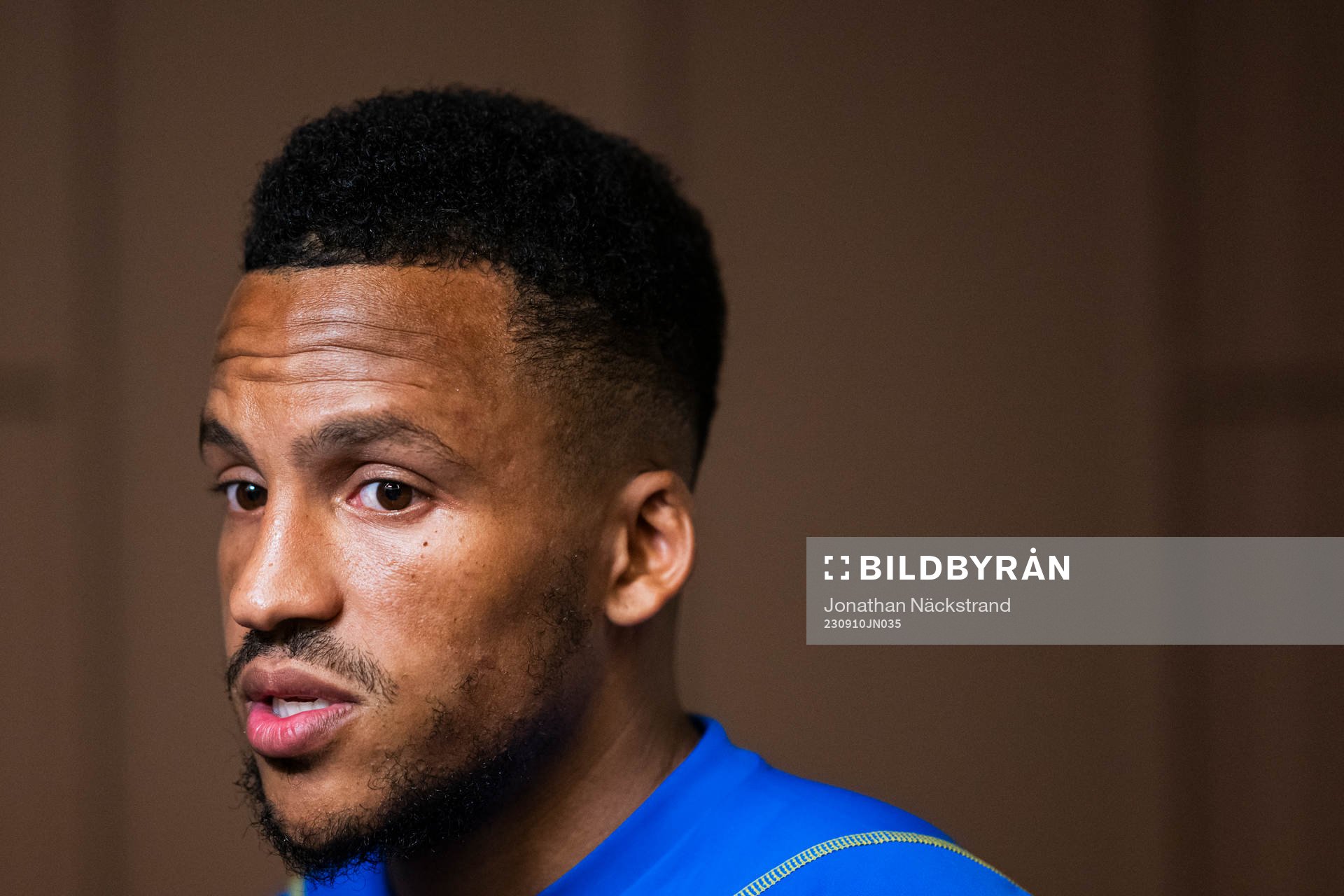 Martin Olsson of the Swedish national football team at a
