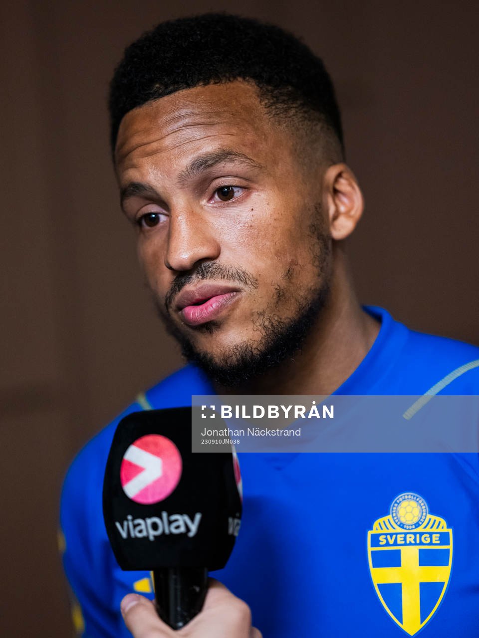 Martin Olsson of the Swedish national football team at a