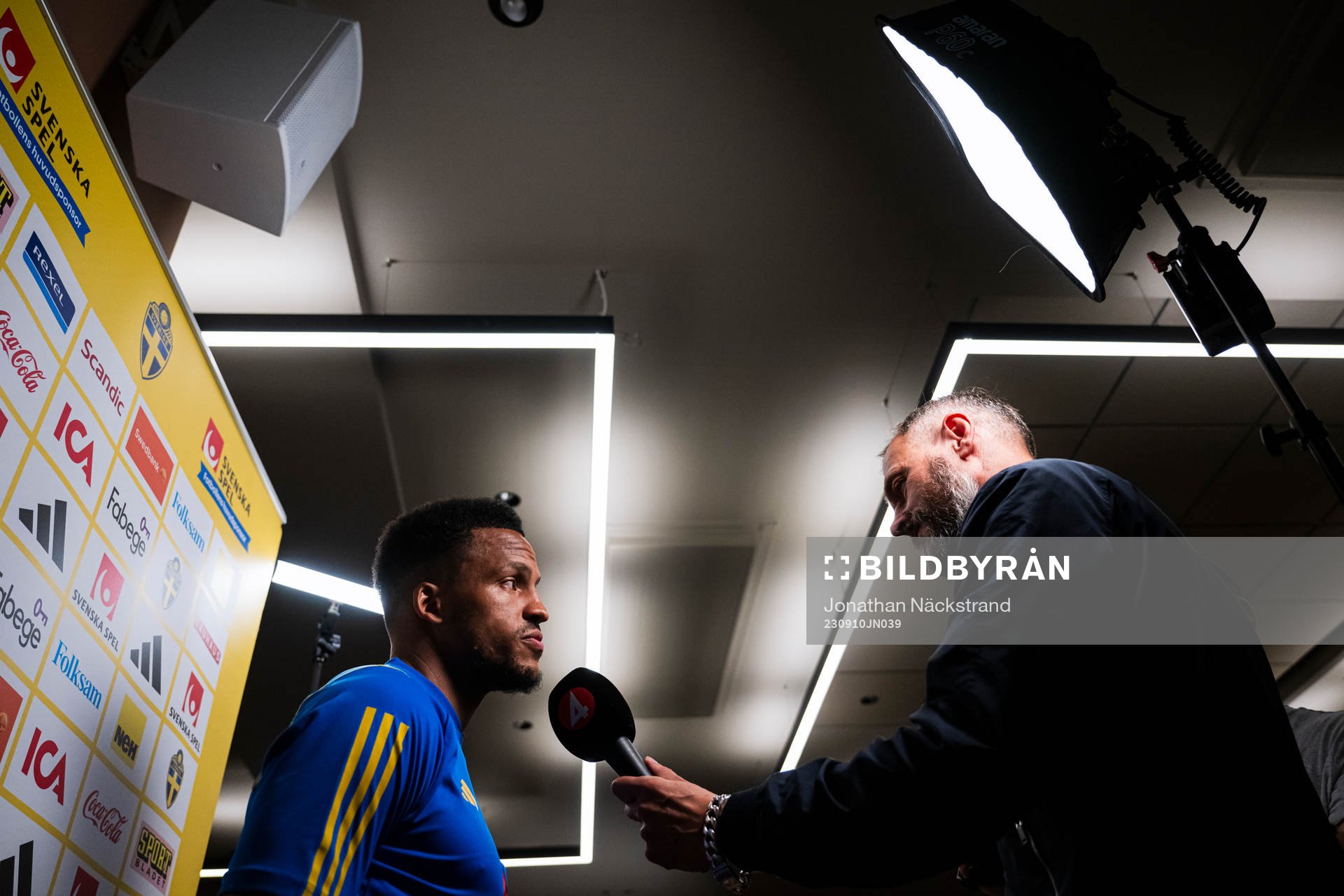 Martin Olsson of the Swedish national football team at a