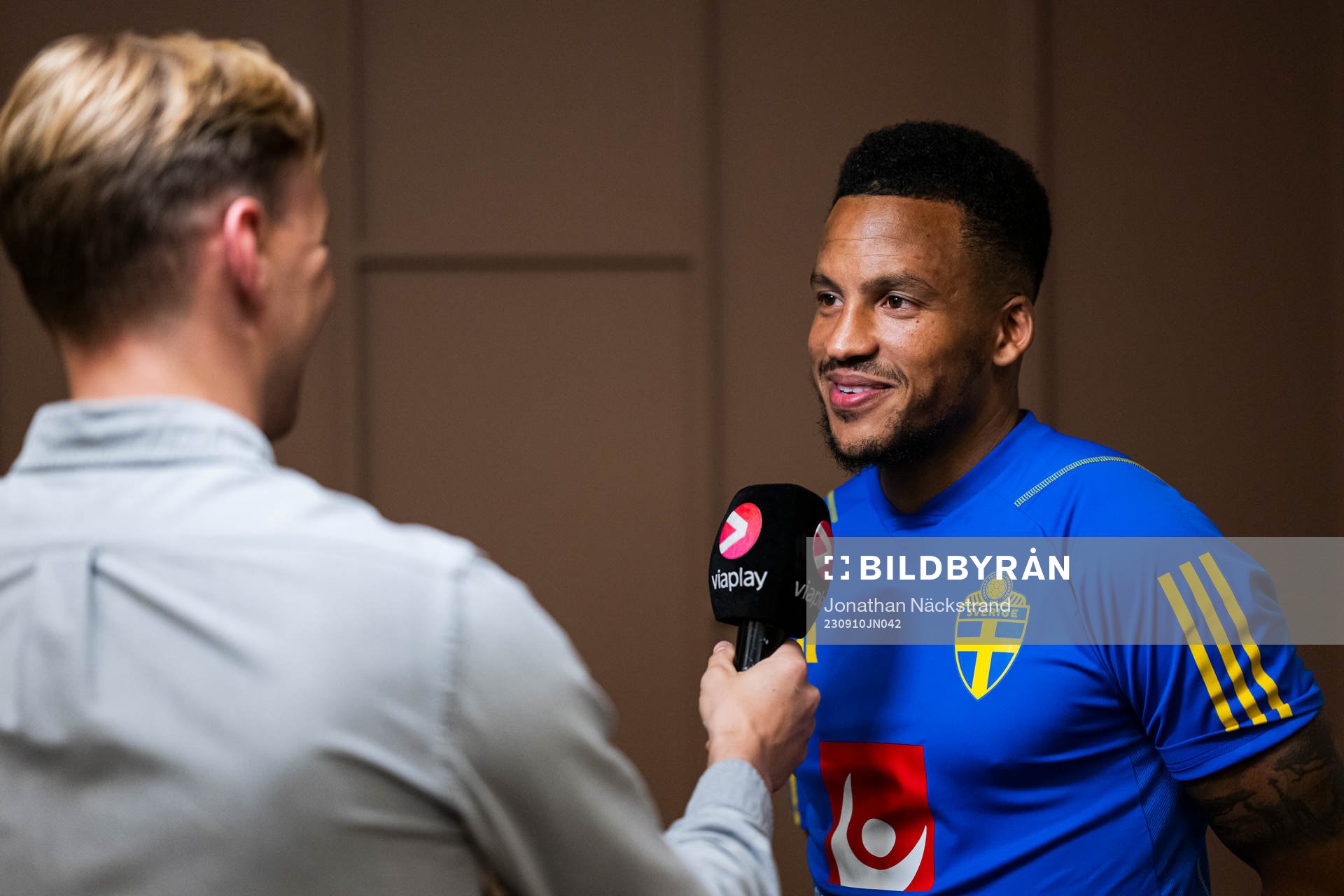 Martin Olsson of the Swedish national football team at a