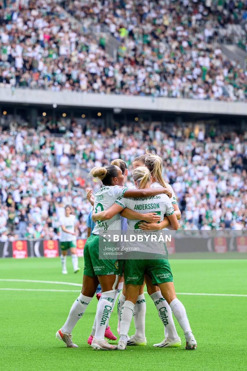 Hammarbys spelare jublar