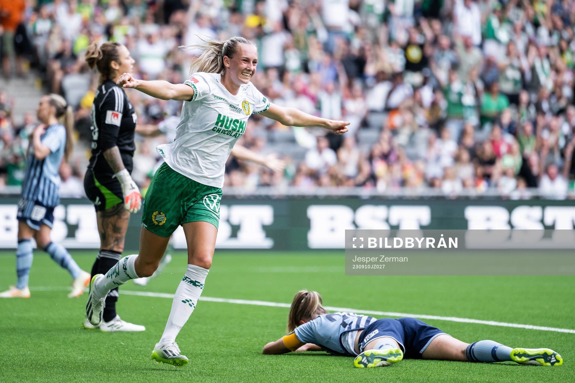 Hammarbys Ellen Wangerheim jublar