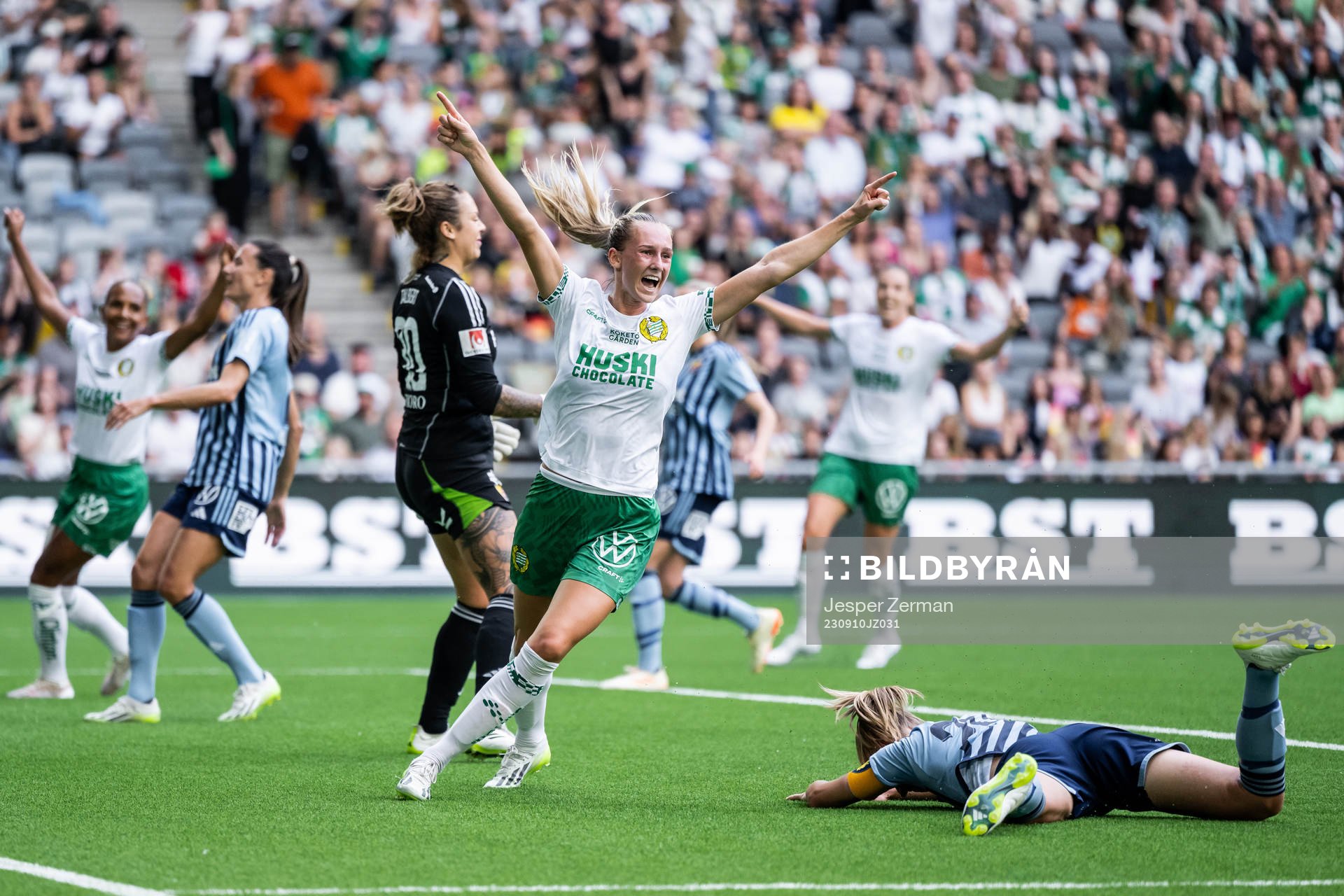 Hammarbys Ellen Wangerheim jublar