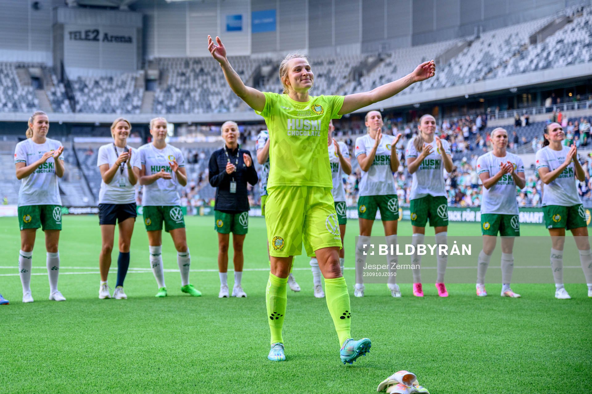 Hammarbys Anna Tamminen jublar