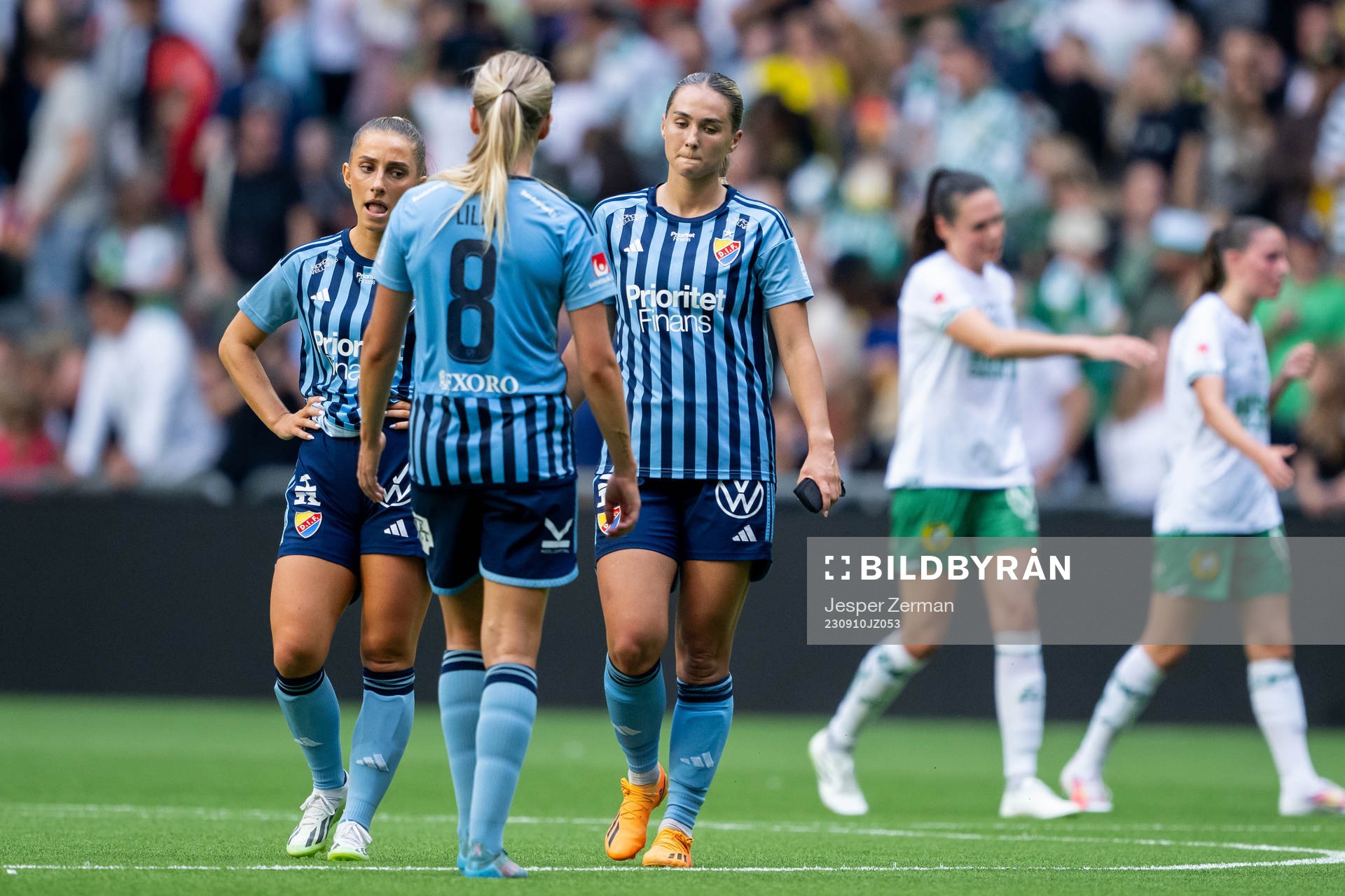 Djurgårdens Tilde Lindwall, Nellie Lilja och Alice