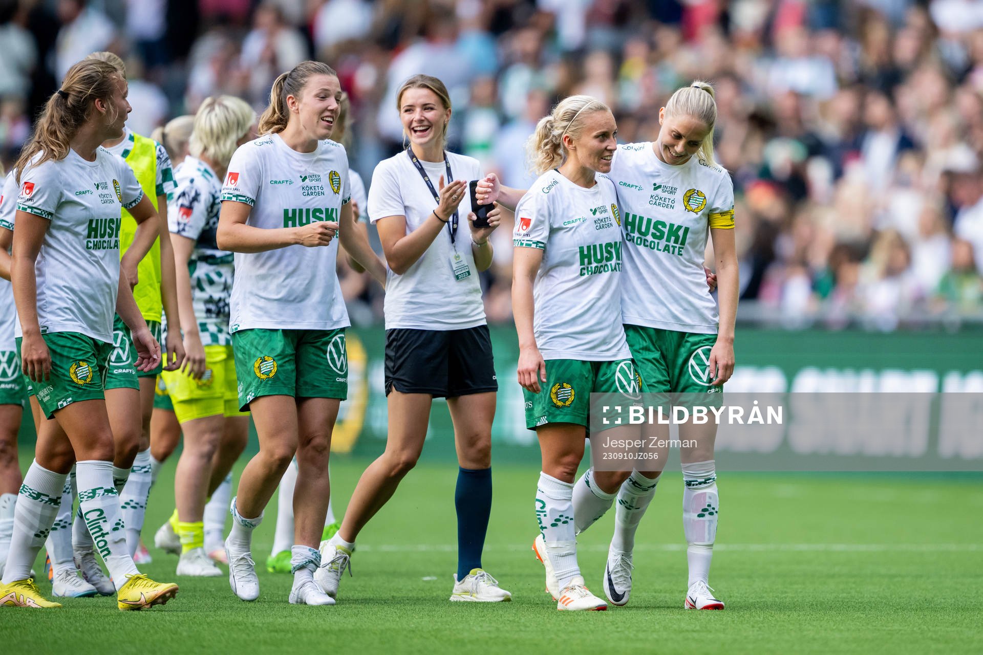 Hammarbys Emma Westin, Ellen Gibson och Alice Carlsson