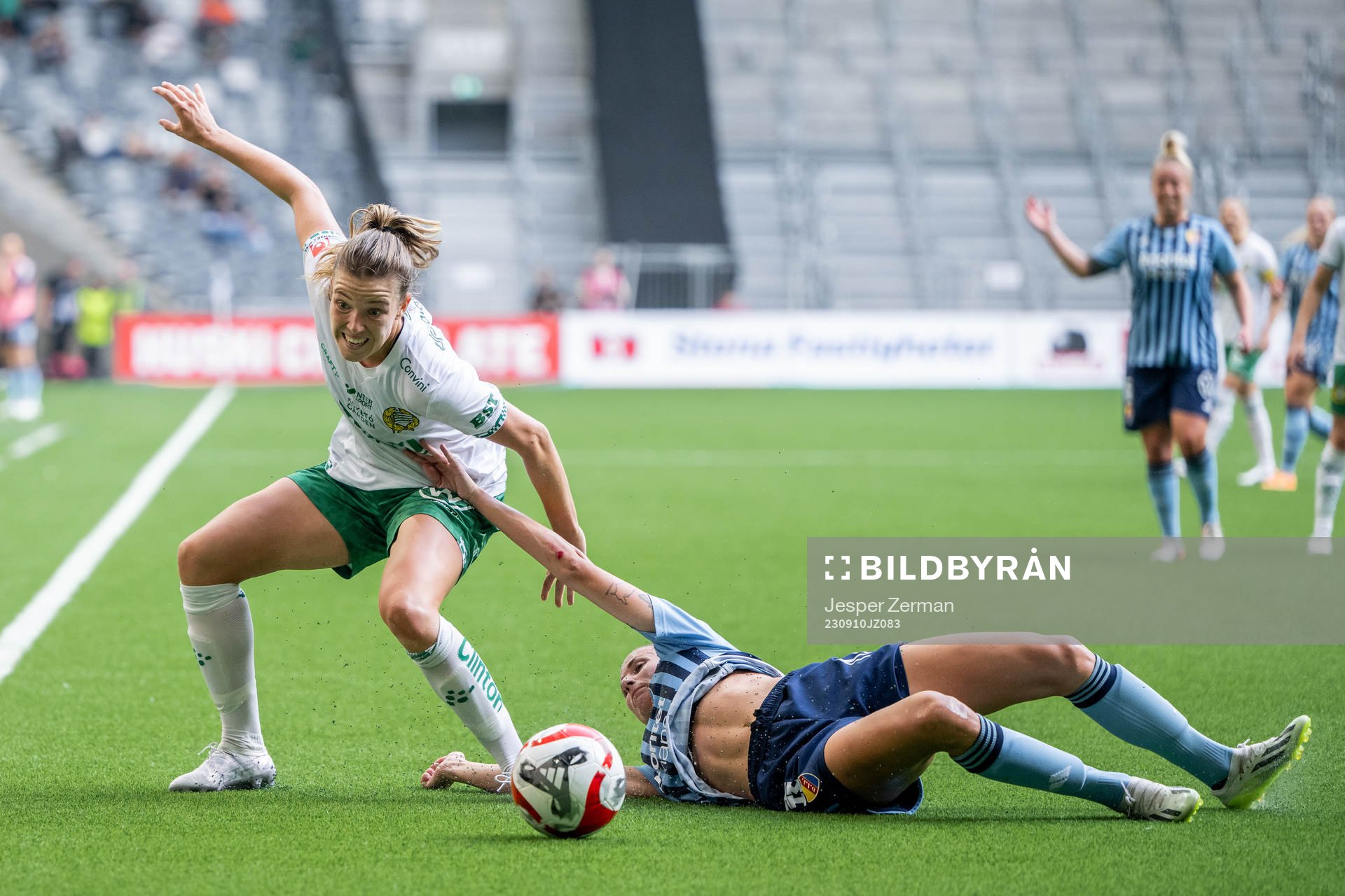Hammarbys Emma Westin och Djurgårdens Beata Kollmats