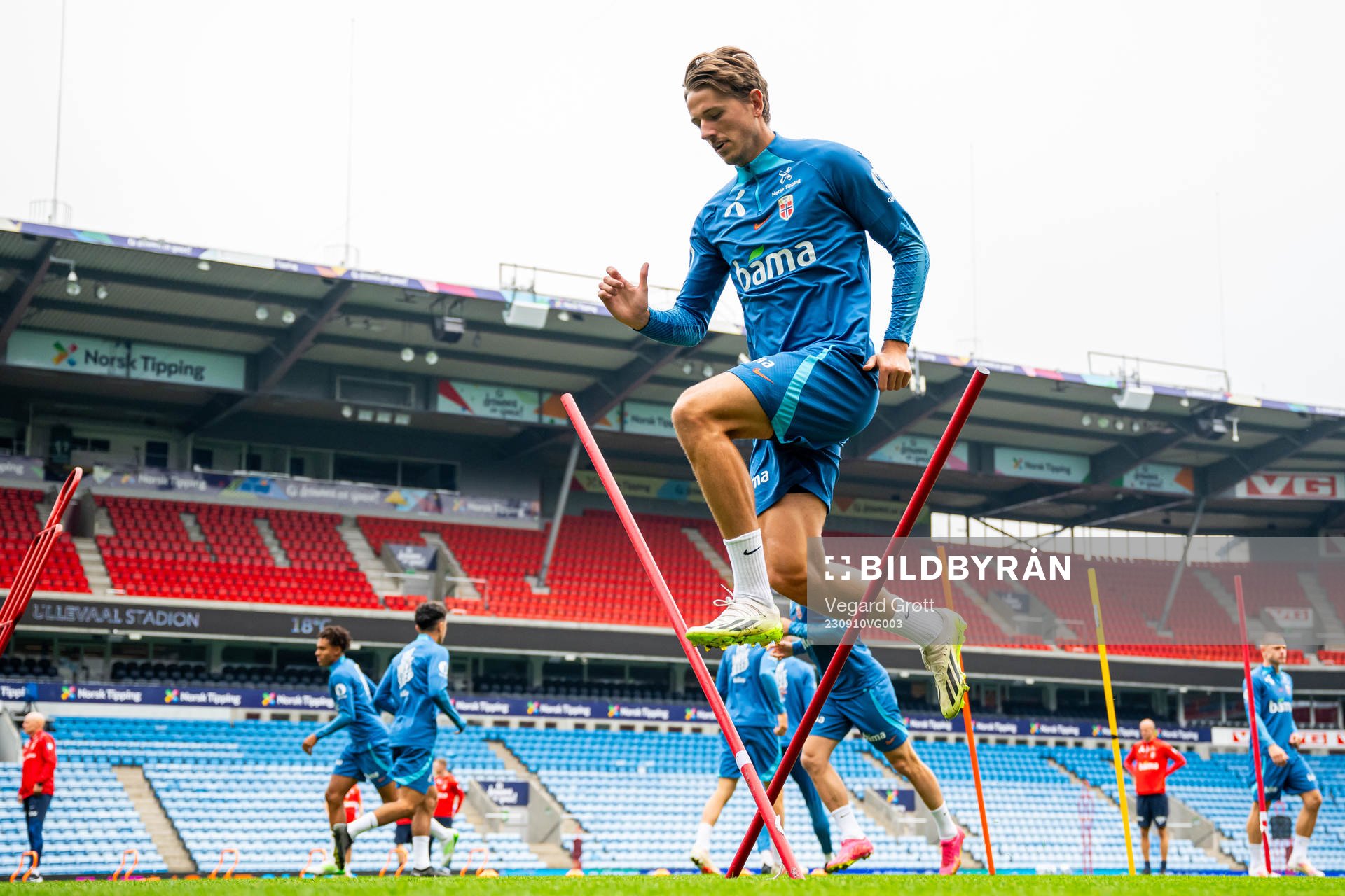 Sander Berge of the Norwegian national football team