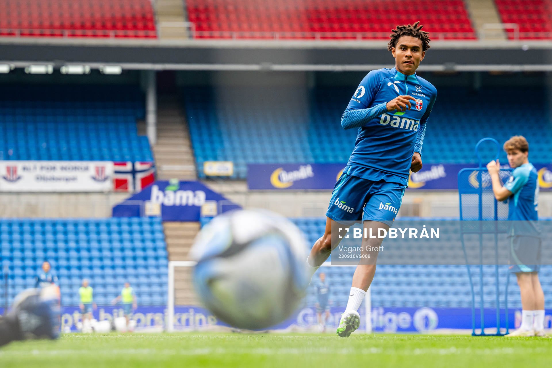Antonio Nusa of the Norwegian national football team