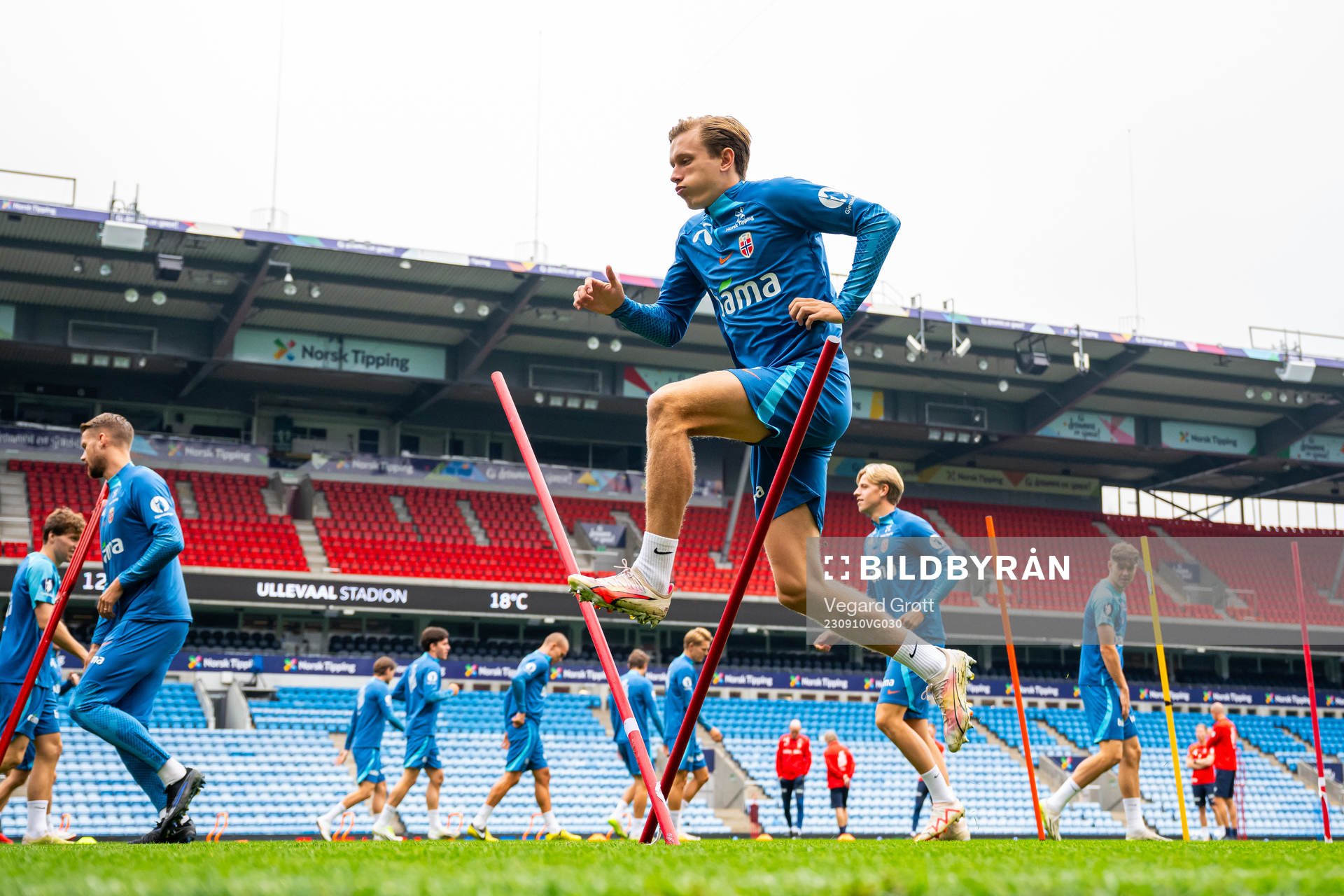 Marcus Holmgren Pedersen of the Norwegian national football