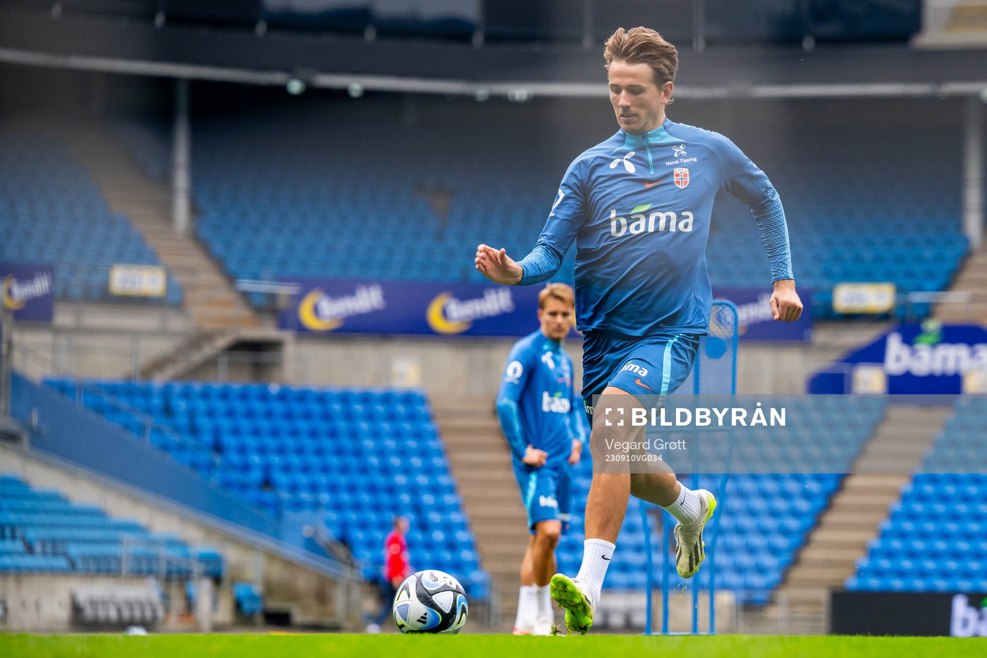Sander Berge of the Norwegian national football team