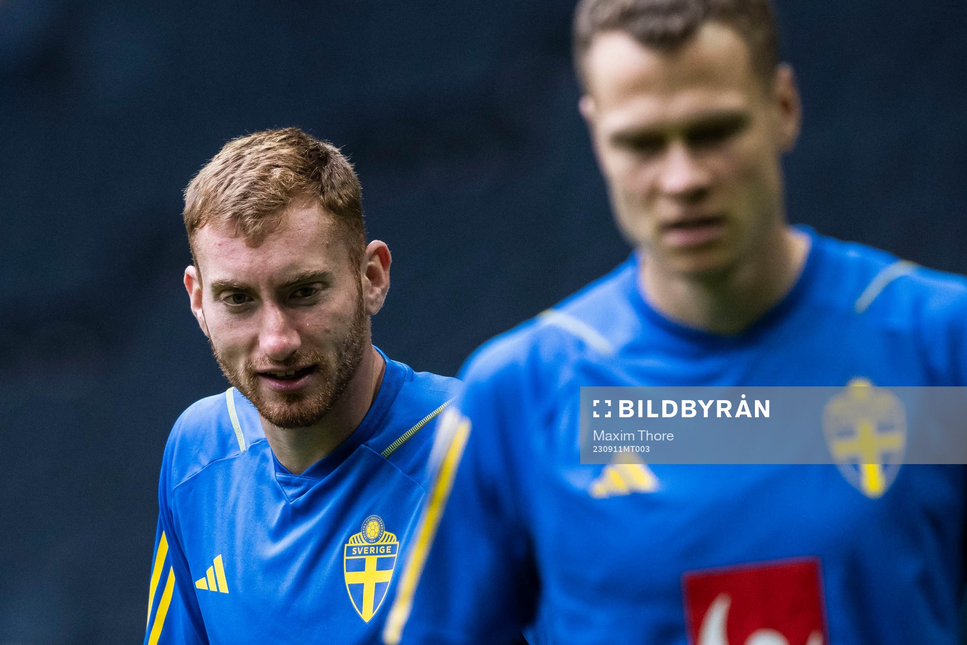 Dejan Kulusevski of the Swedish national football team at a