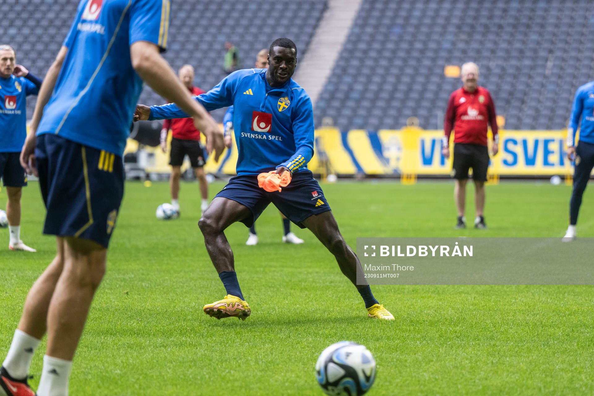 Ken Sema of the Swedish national football team at a