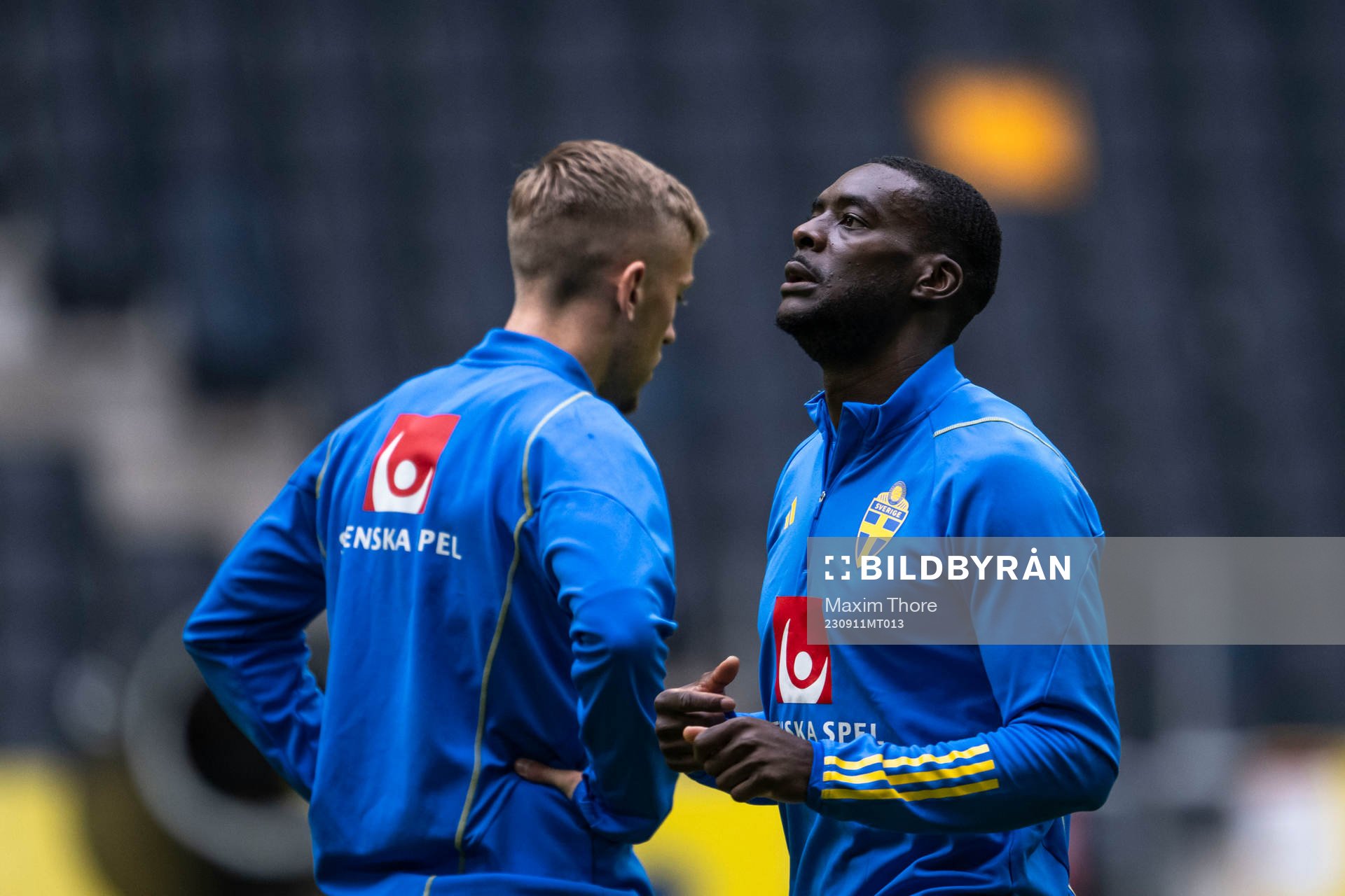 Ken Sema of the Swedish national football team at a