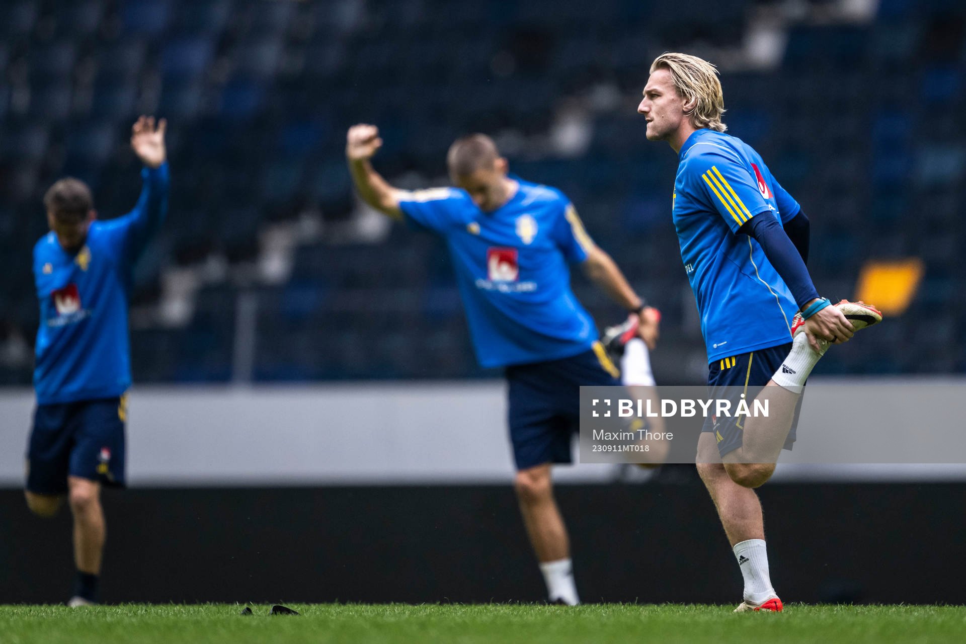 Emil Forsberg of the Swedish national football team at a