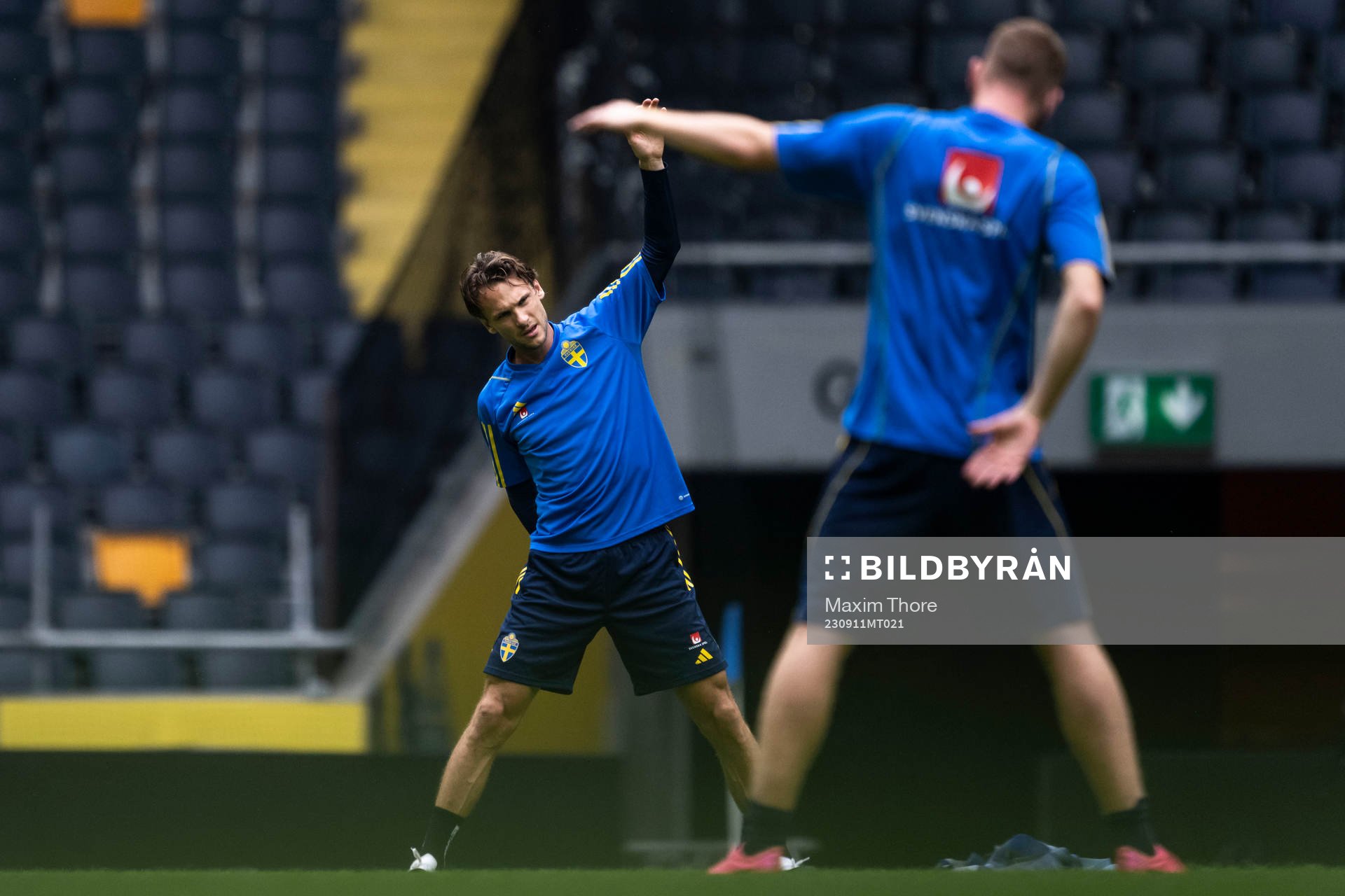 Albin Ekdal of the Swedish national football team at a
