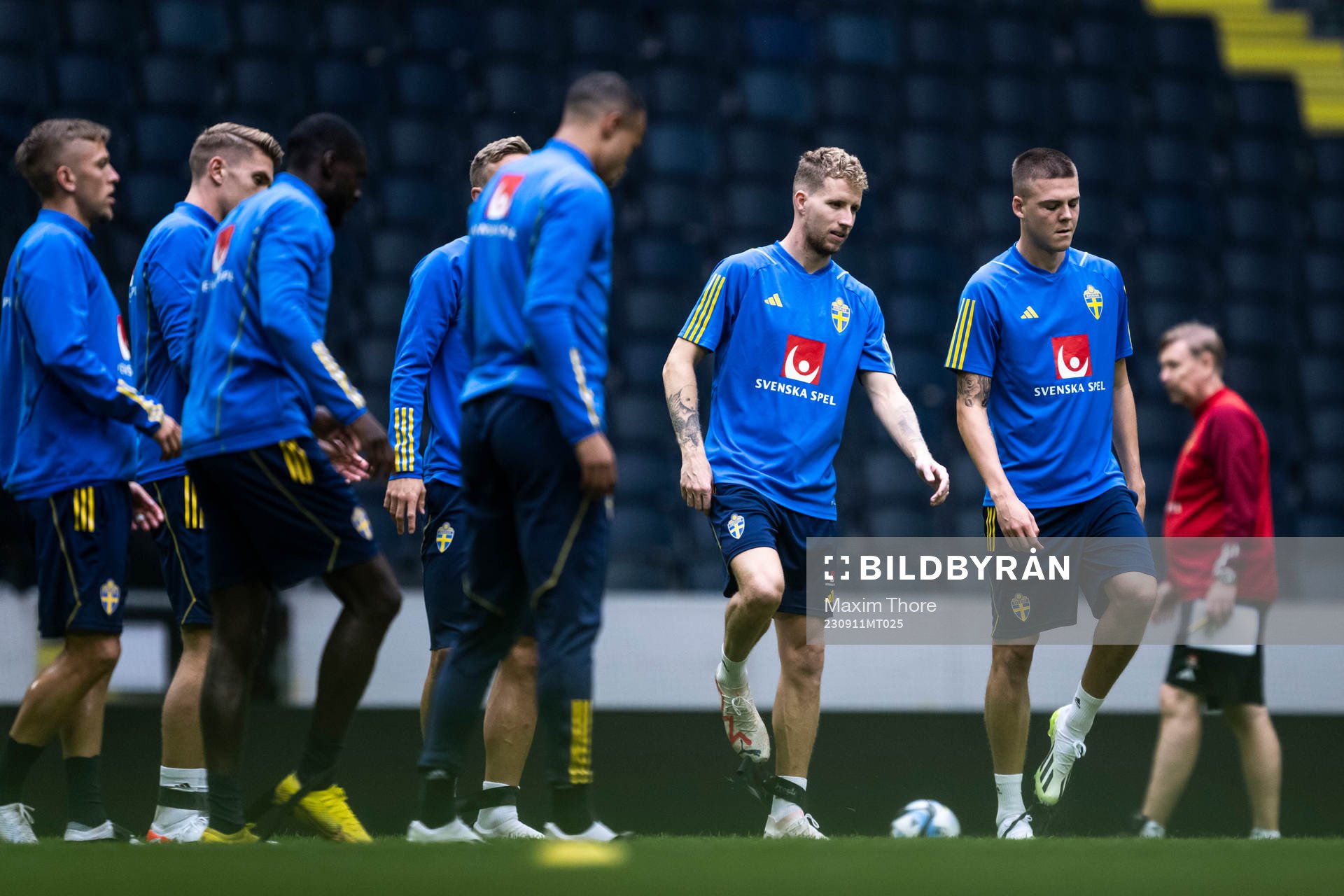 Samuel Gustafson of the Swedish national football team at a