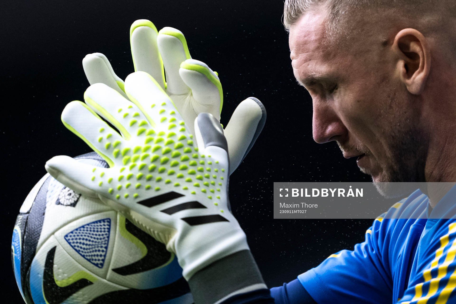 Goalkeeper Robin Olsen of the Swedish national football