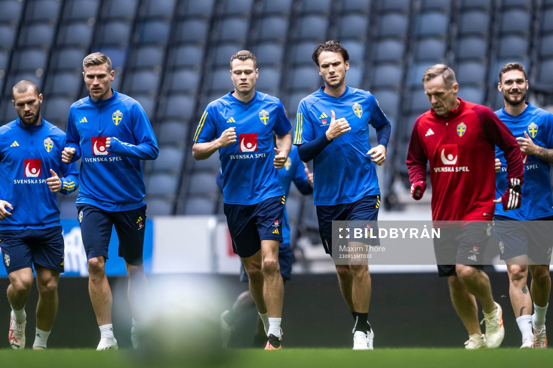 Albin Ekdal of the Swedish national football team at a