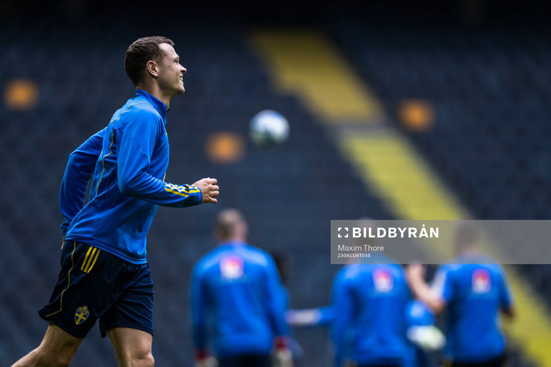 Viktor Claesson of the Swedish national football team at a
