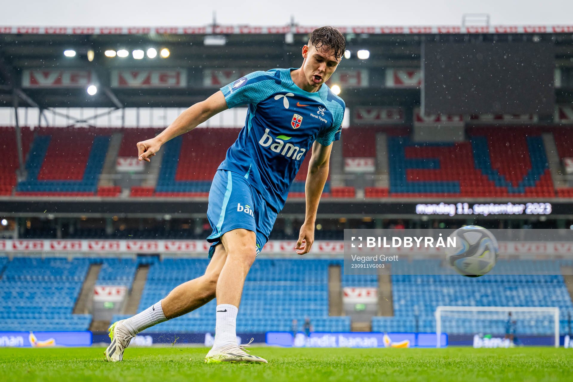 Jørgen Strand Larsen of the Norwegian national football