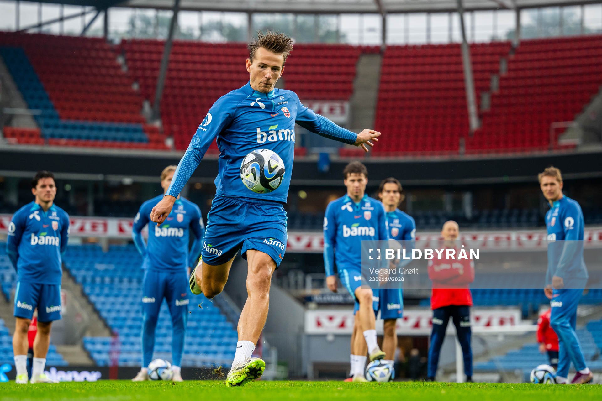 Sander Berge of the Norwegian national football team