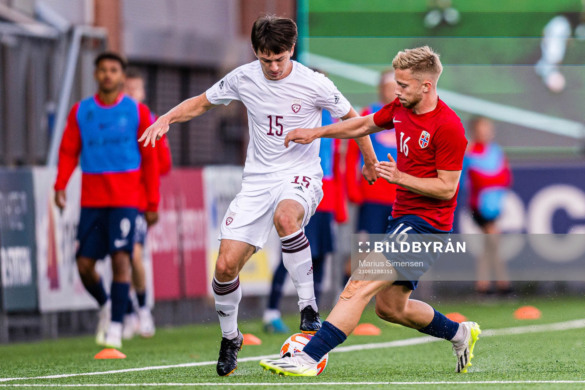 Ralfs Maslovs of Latvia and Eskil Smidesang Edh of Norway