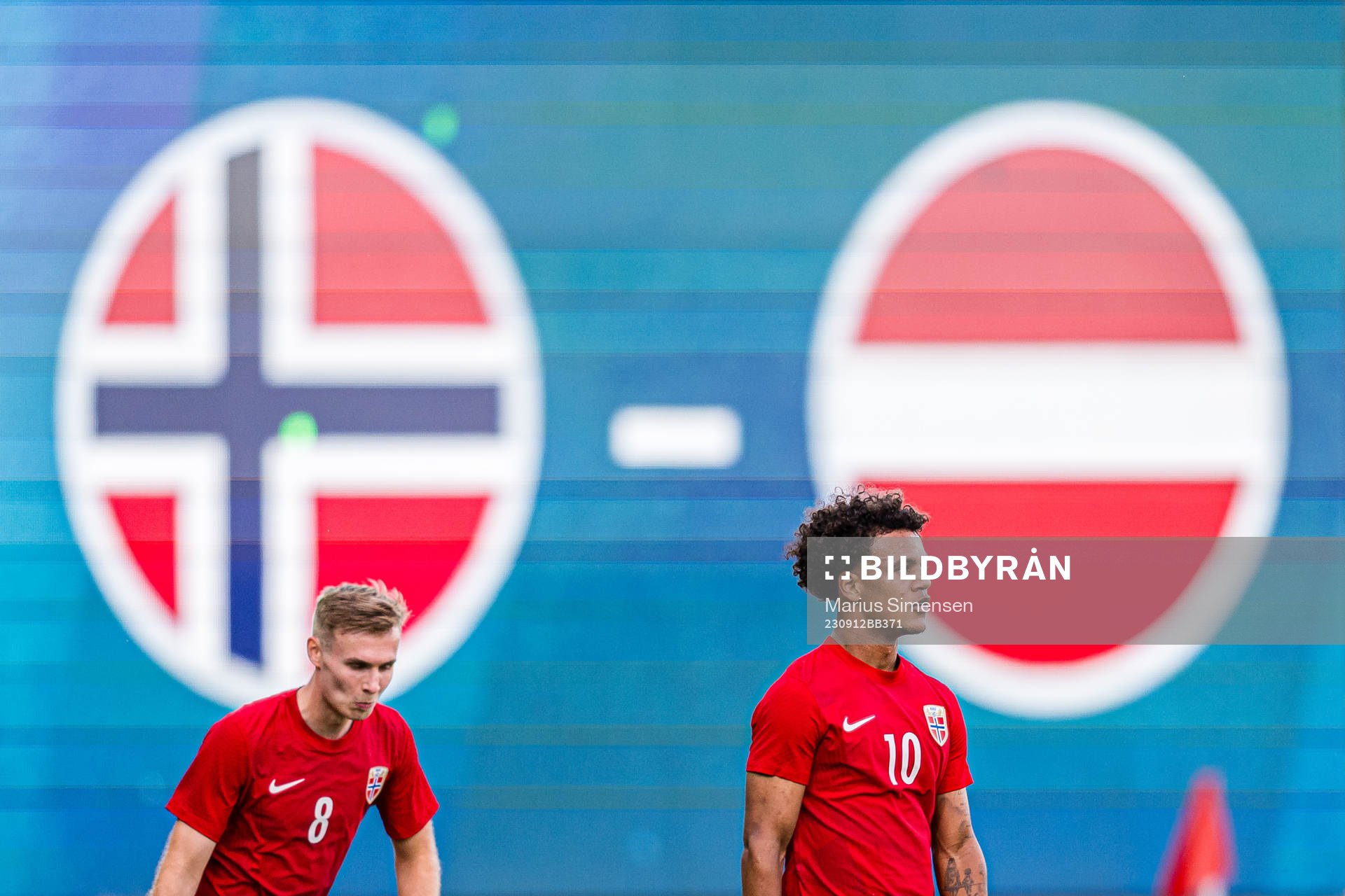 Sivert Heggheim Mannsverk and Oscar Bobb of Norway