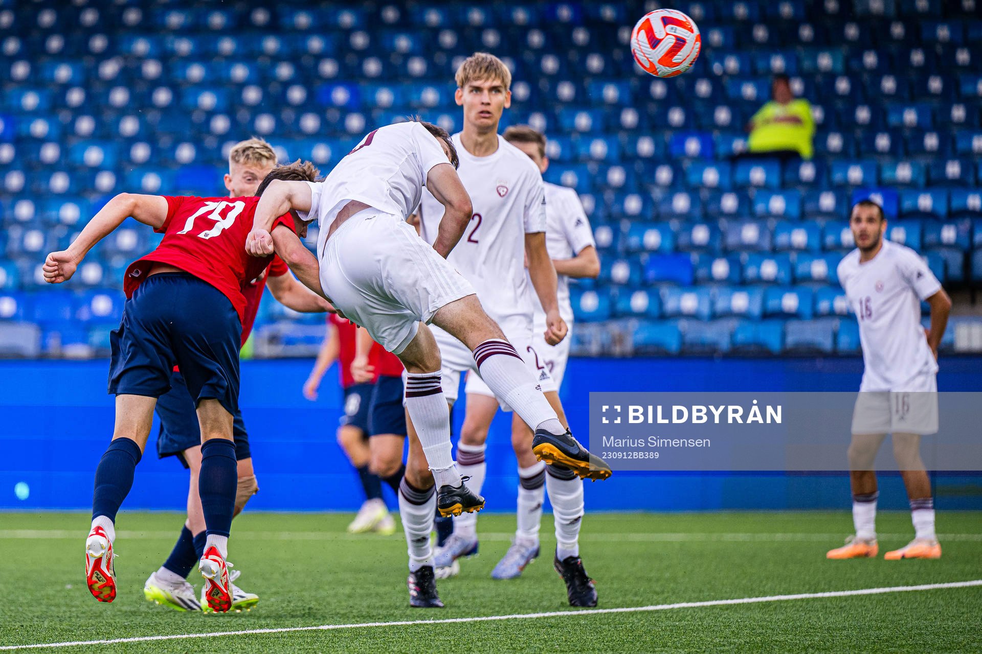 Kristian Fredrik Malt Arnstad of Norway scores the 2-0 goal